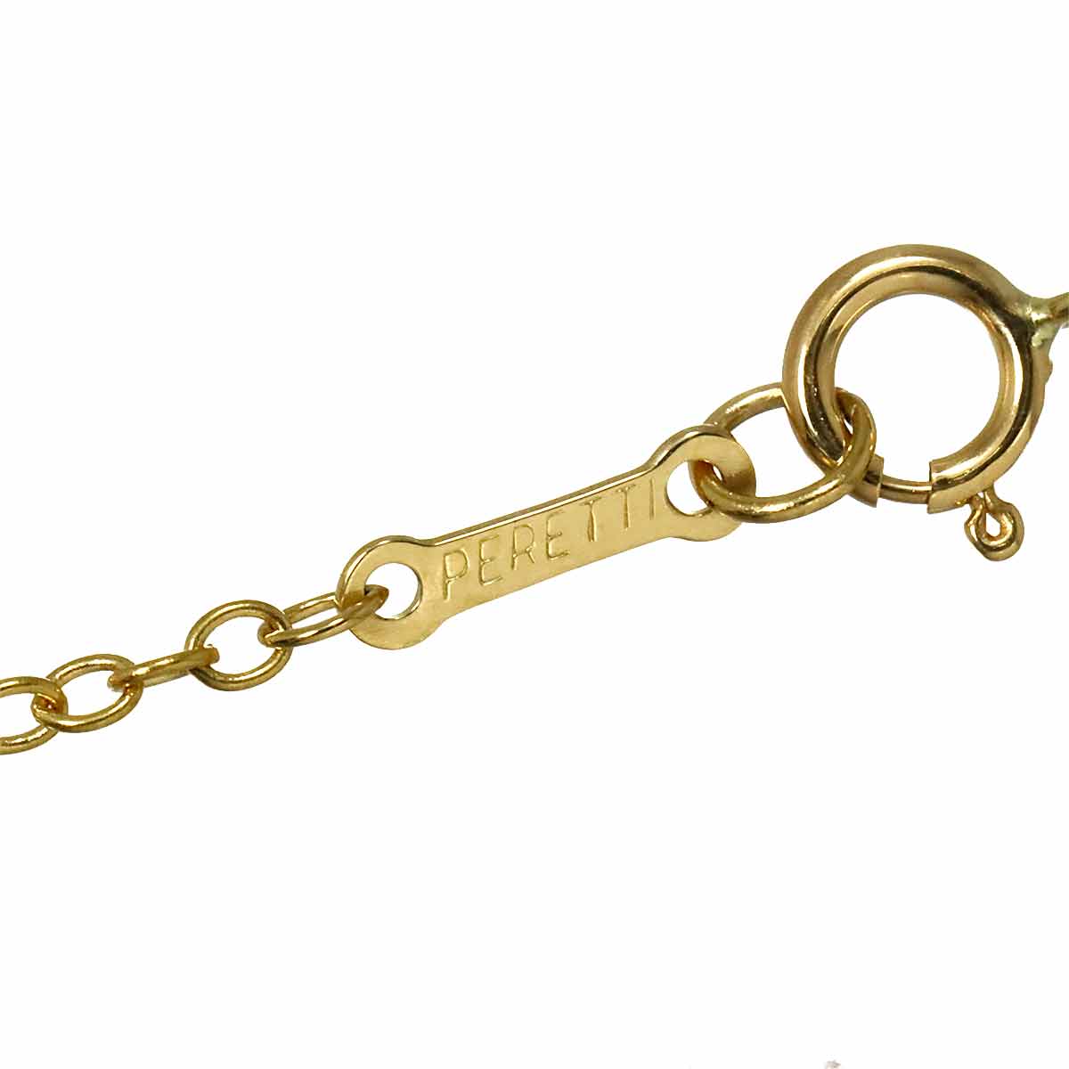 Letter K Long Necklace 18K Yellow Gold 750