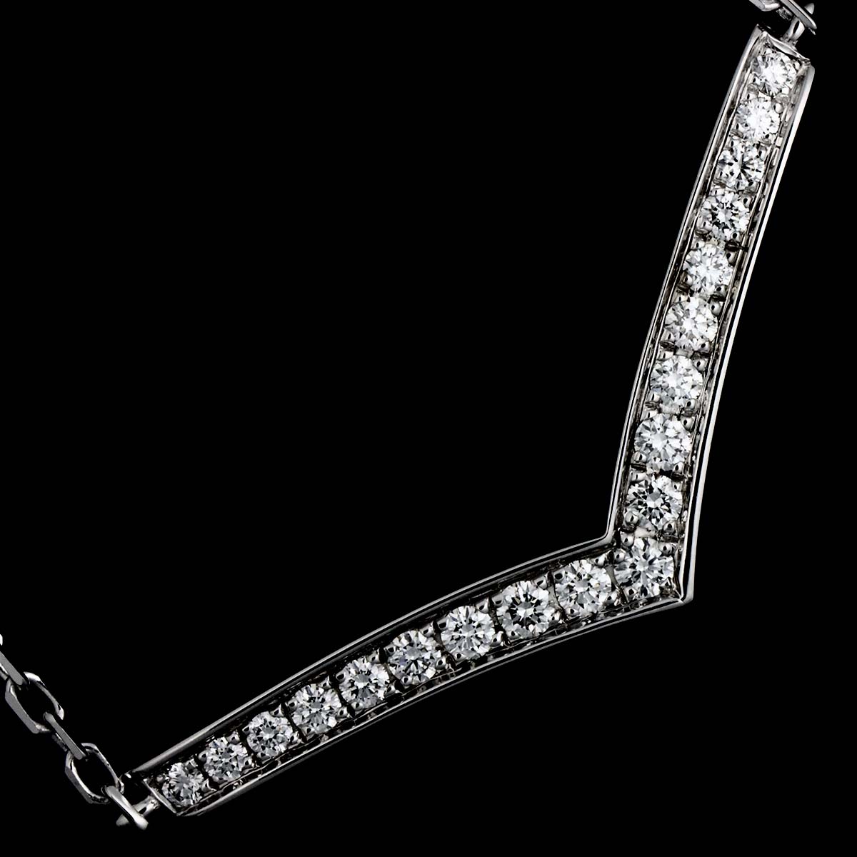 Josephine Diamond Necklace 18K WG White Gold 750