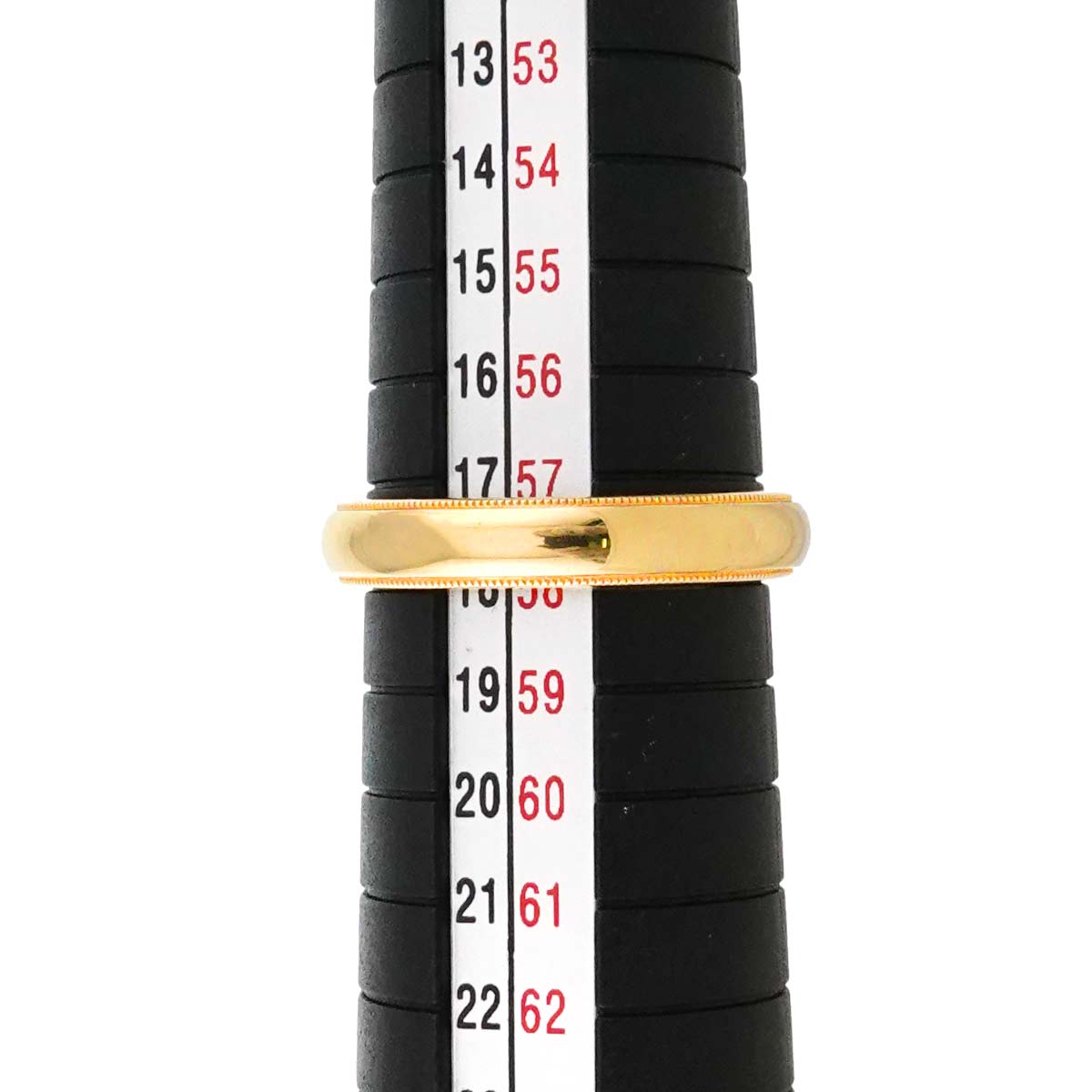 Milgrain Band Ring 18K YG 750 Size8-8.25(US)