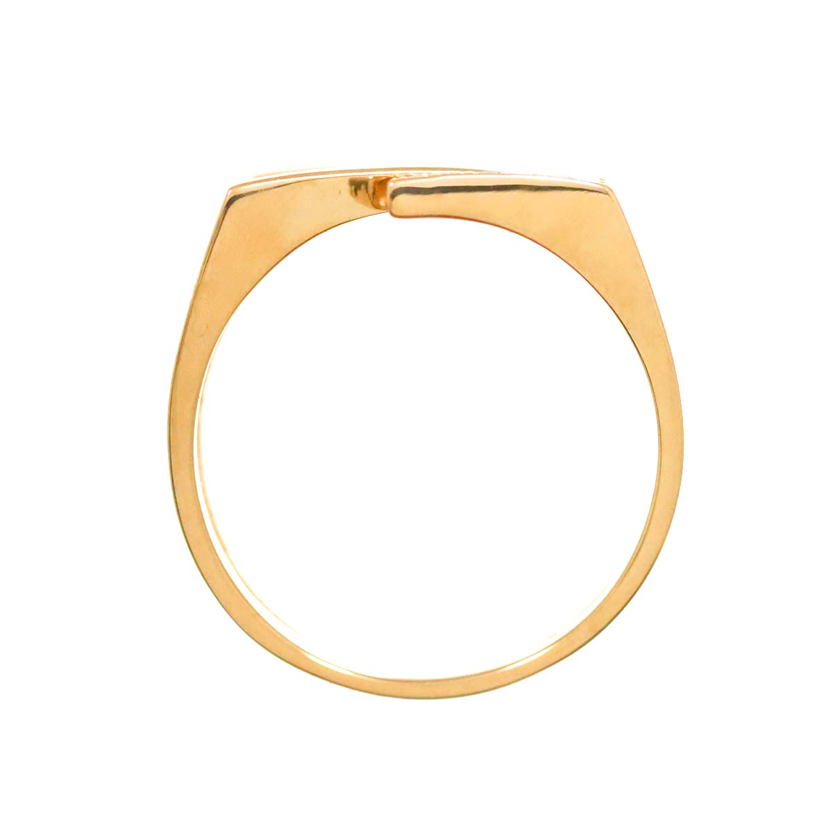 Diamond 0.12ct Ring 18K PG Pink Gold 750 Size6.75(US)