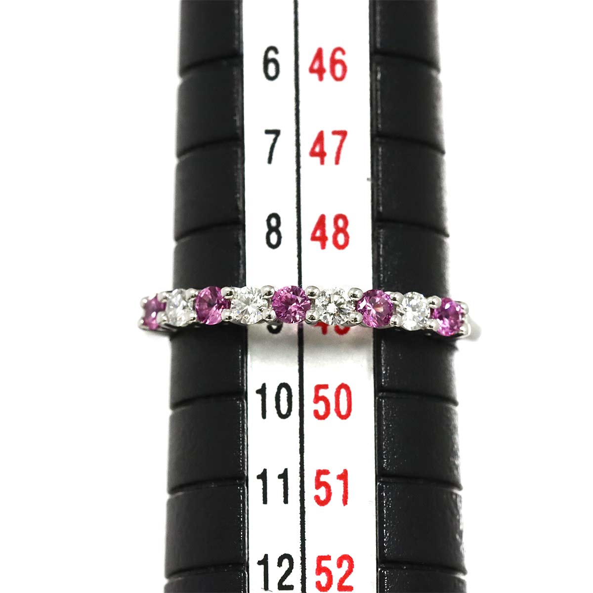 Sapphire Diamond Ring Pt size4.75-5(US)