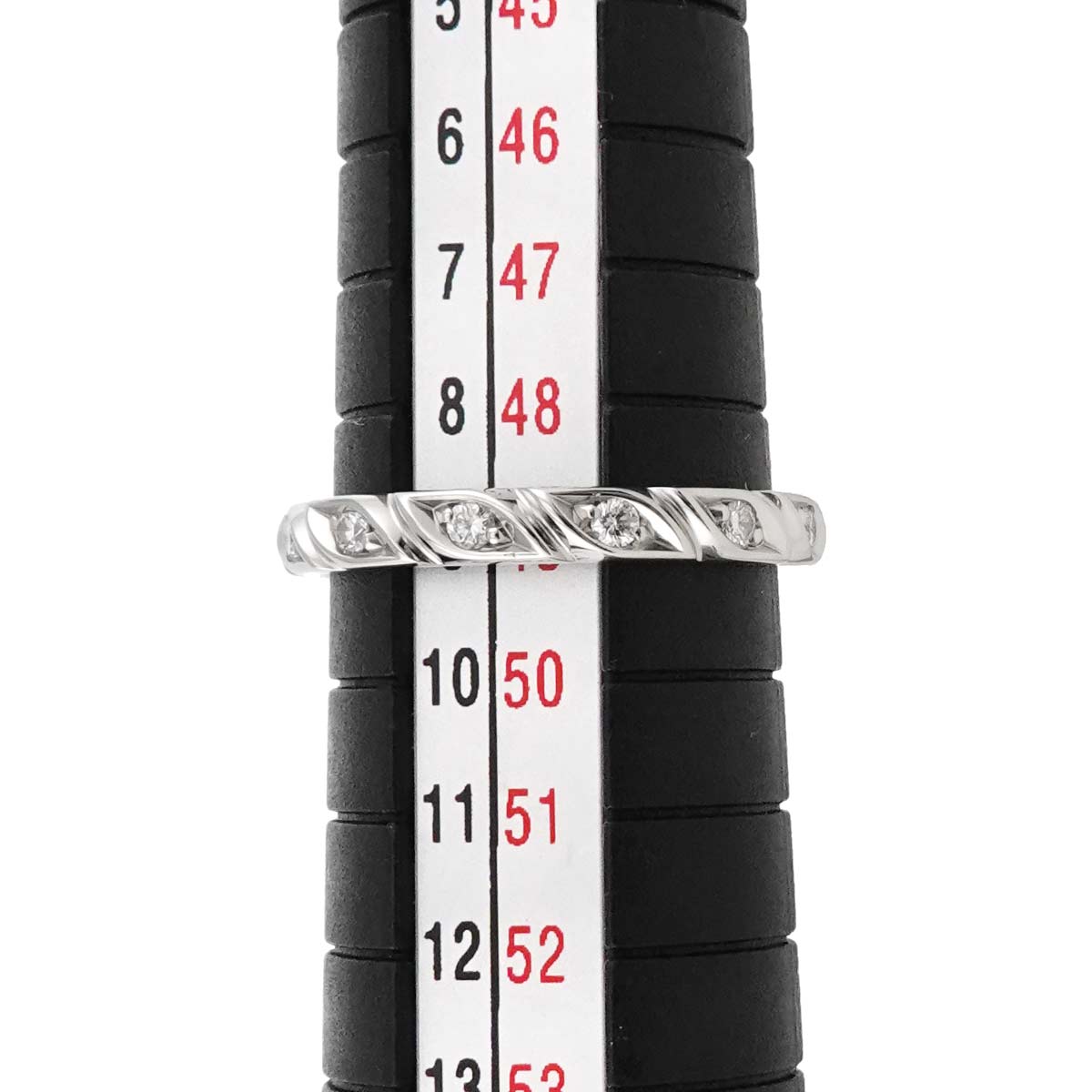 Torsade Half Diamond Ring Platinum size49 4.75-5(US)