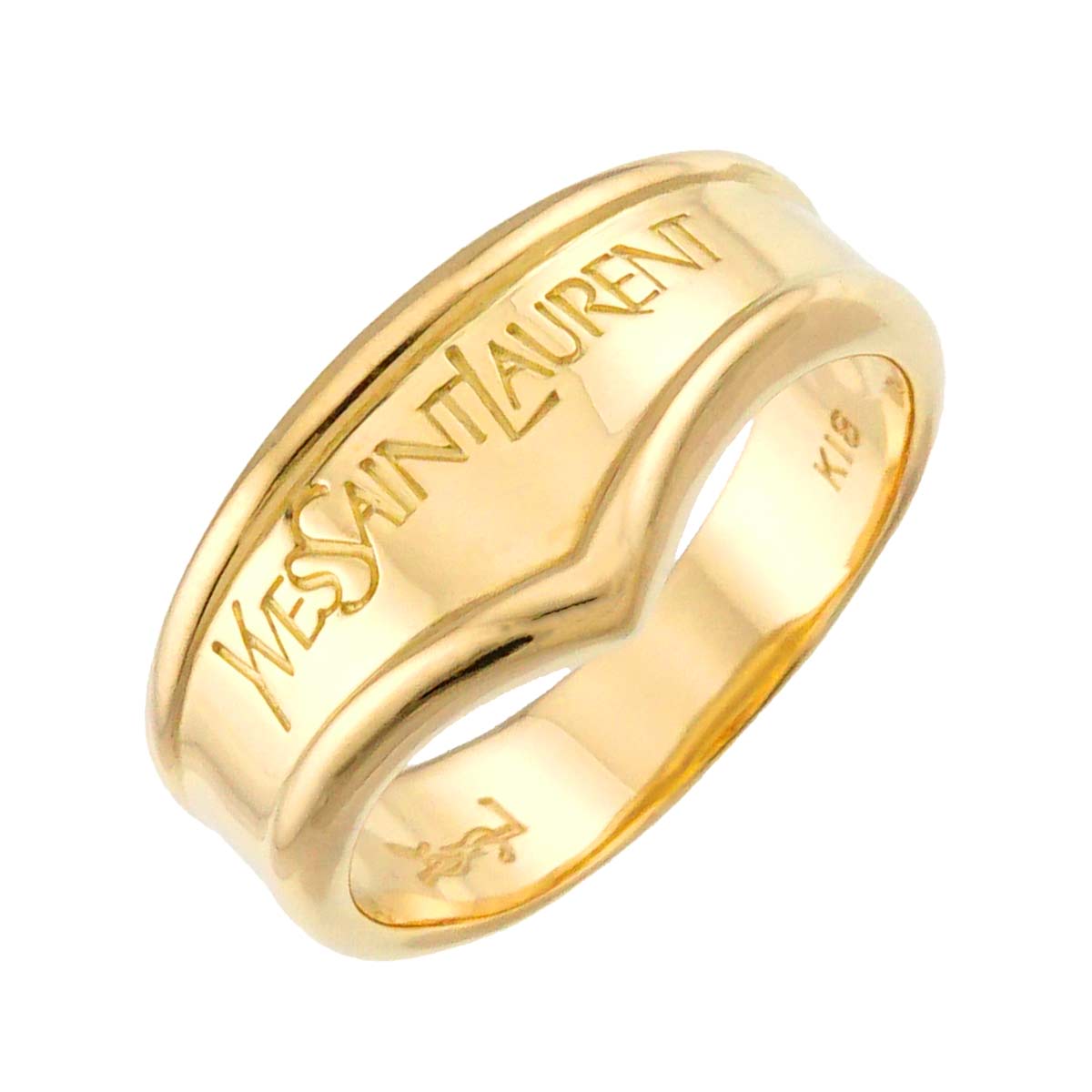 Ring 18K Yellow Gold 750 Pt size5.5-5.75(US)