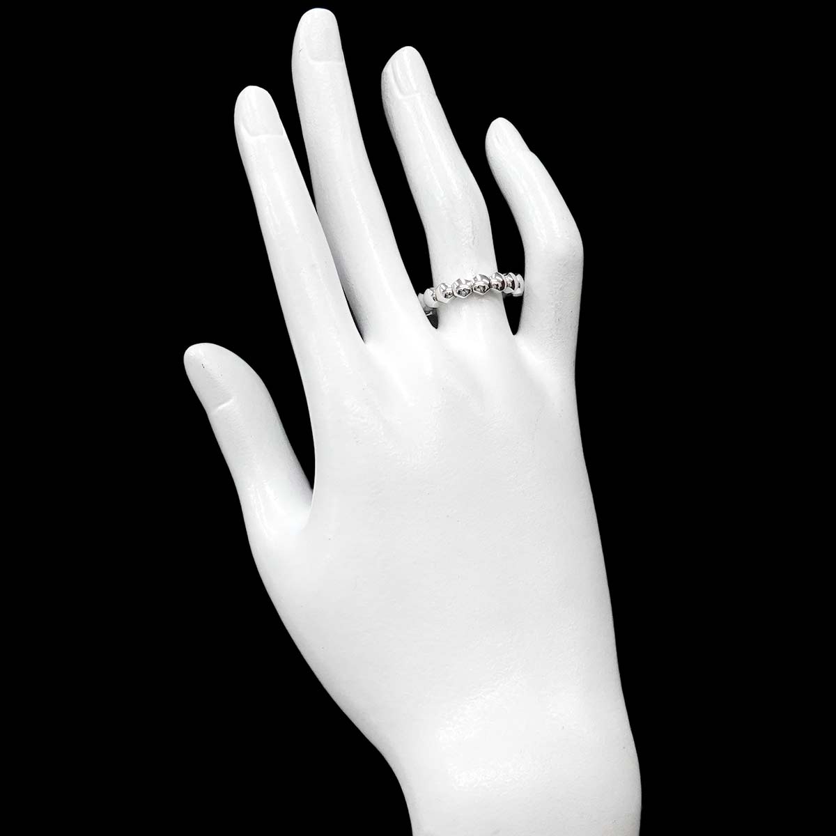 Ring 18K White Gold 750 size55 6.75-7.25(US)