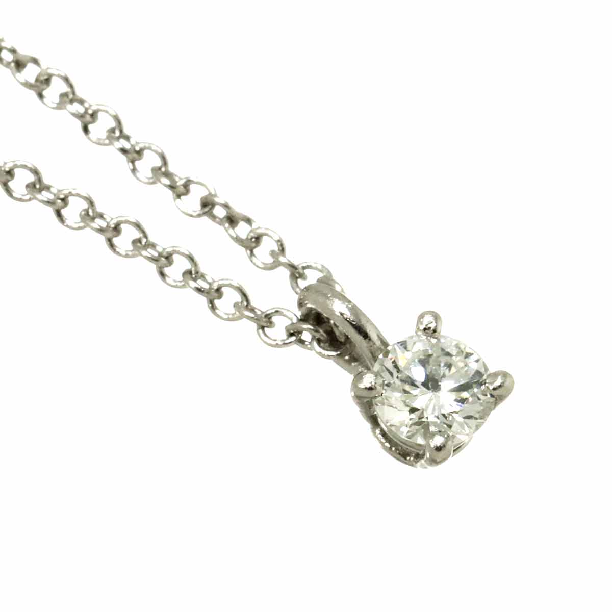 Solitaire Diamond Necklace Platinum