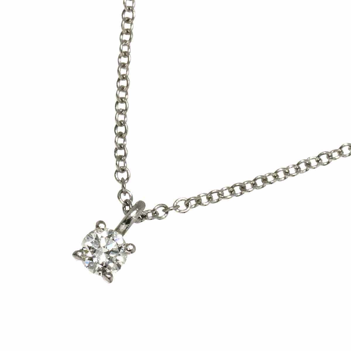 Solitaire Diamond Necklace Platinum