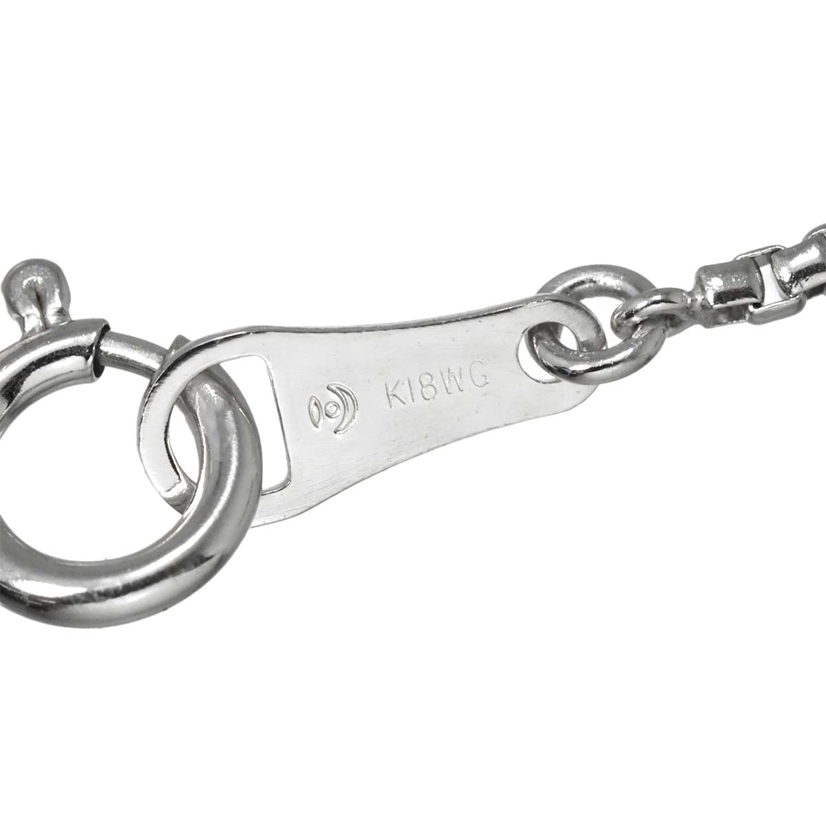 Amethyst 23.57ct Diamond 0.03ct Necklace 18K WG 750