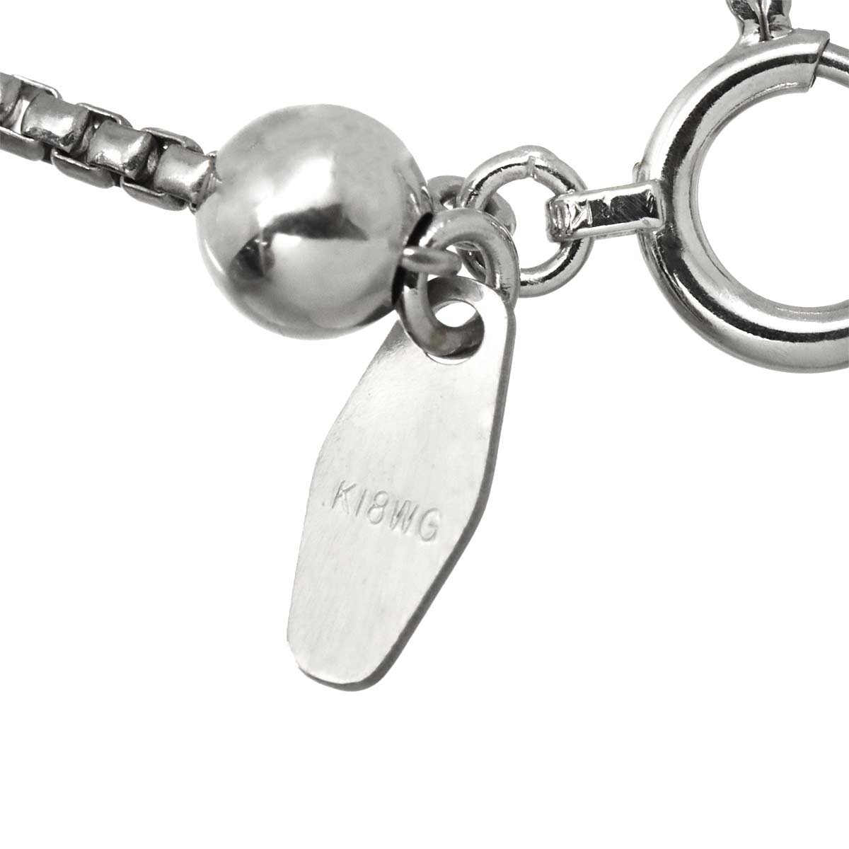 Amethyst 23.57ct Diamond 0.03ct Necklace 18K WG 750