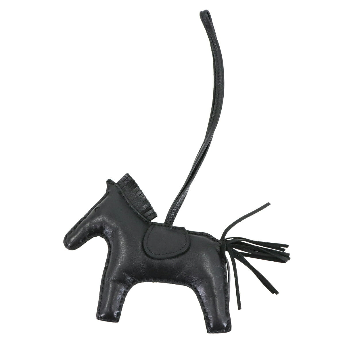 Rodeo MM Bag Charm Agneau Milo So Black Z Horse Accessory