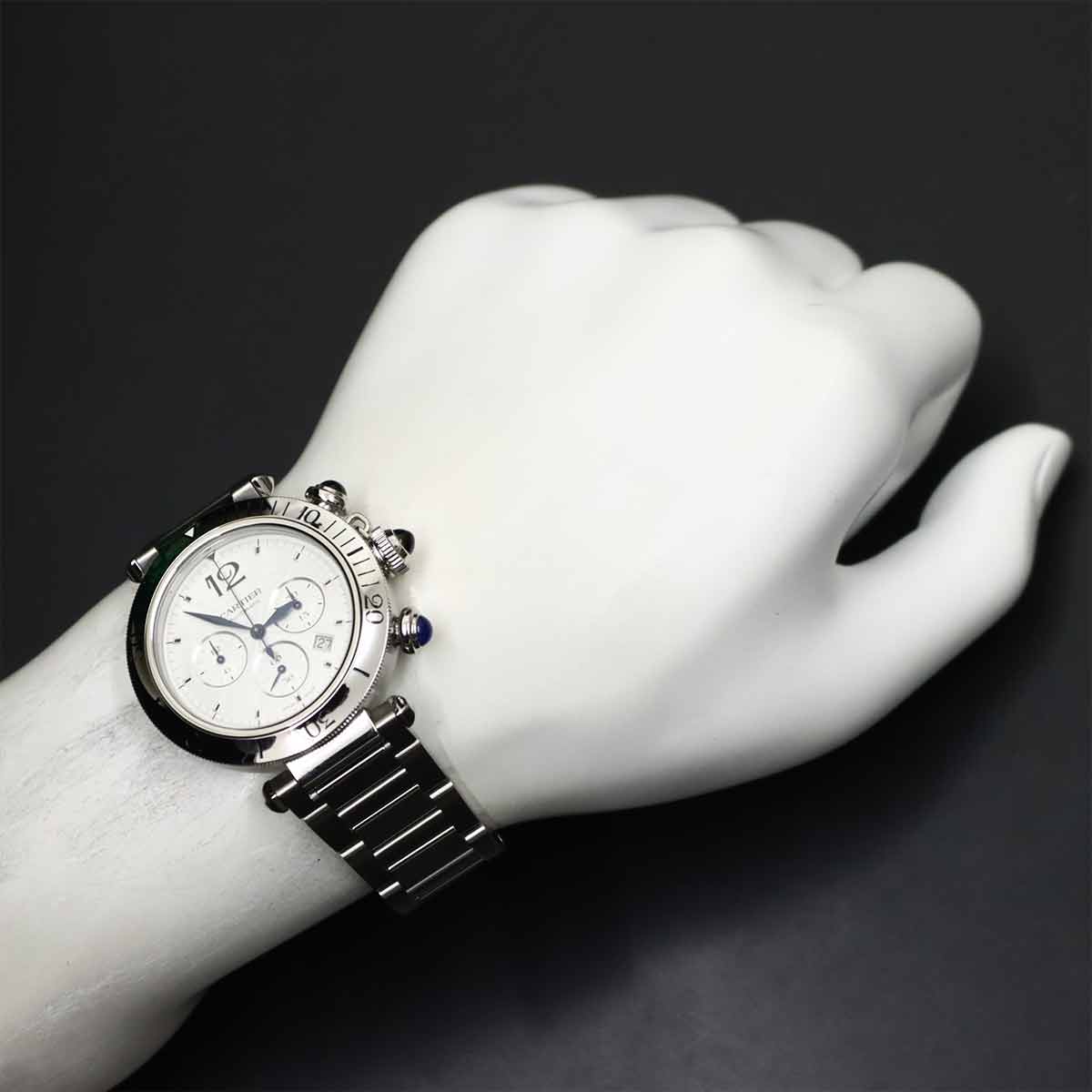 Pasha de Cartier WSPA0018 Automatic Silver Dial Mens Watch