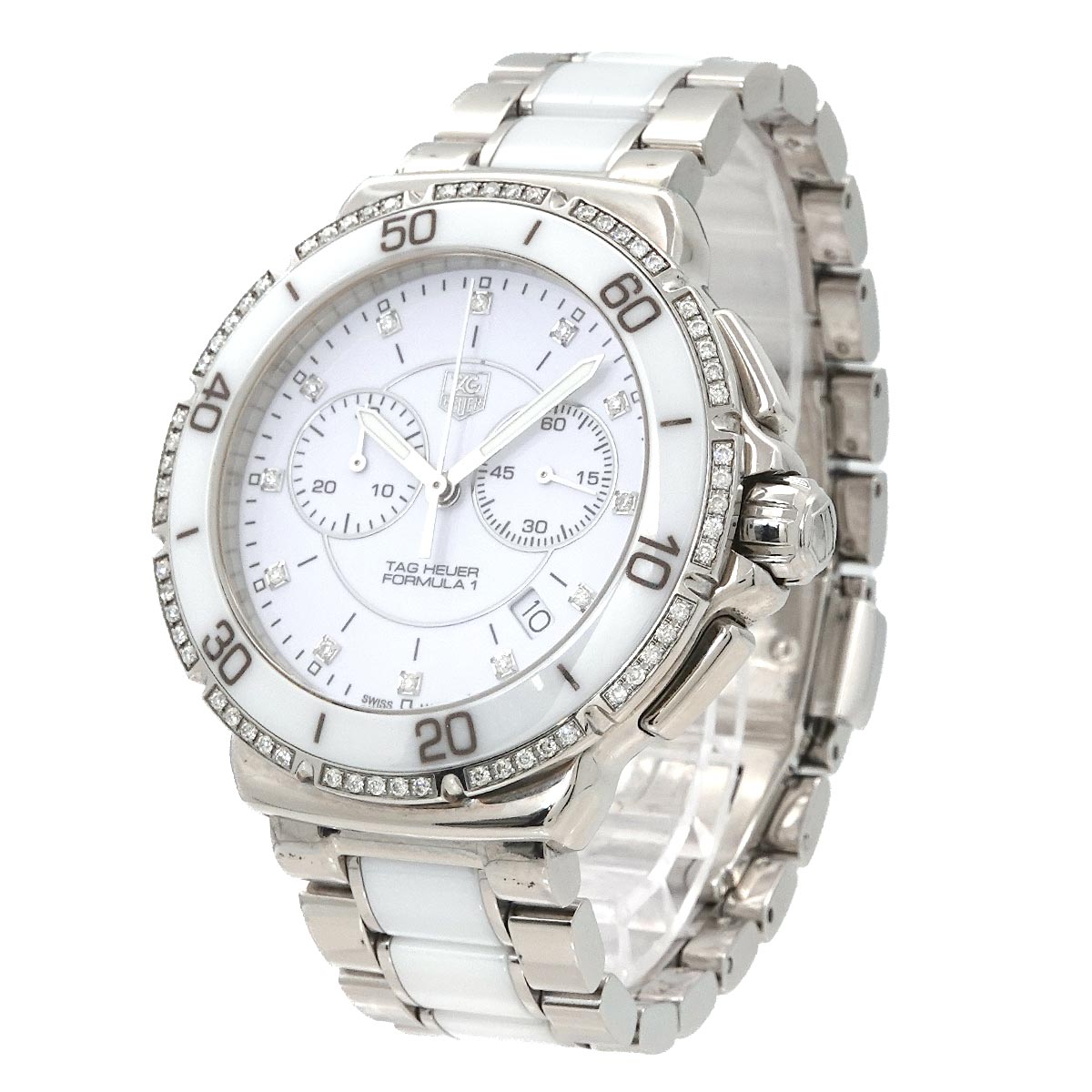 Formula 1 Lady CAH1213 12P Diamond Bezel Date Mens Watch