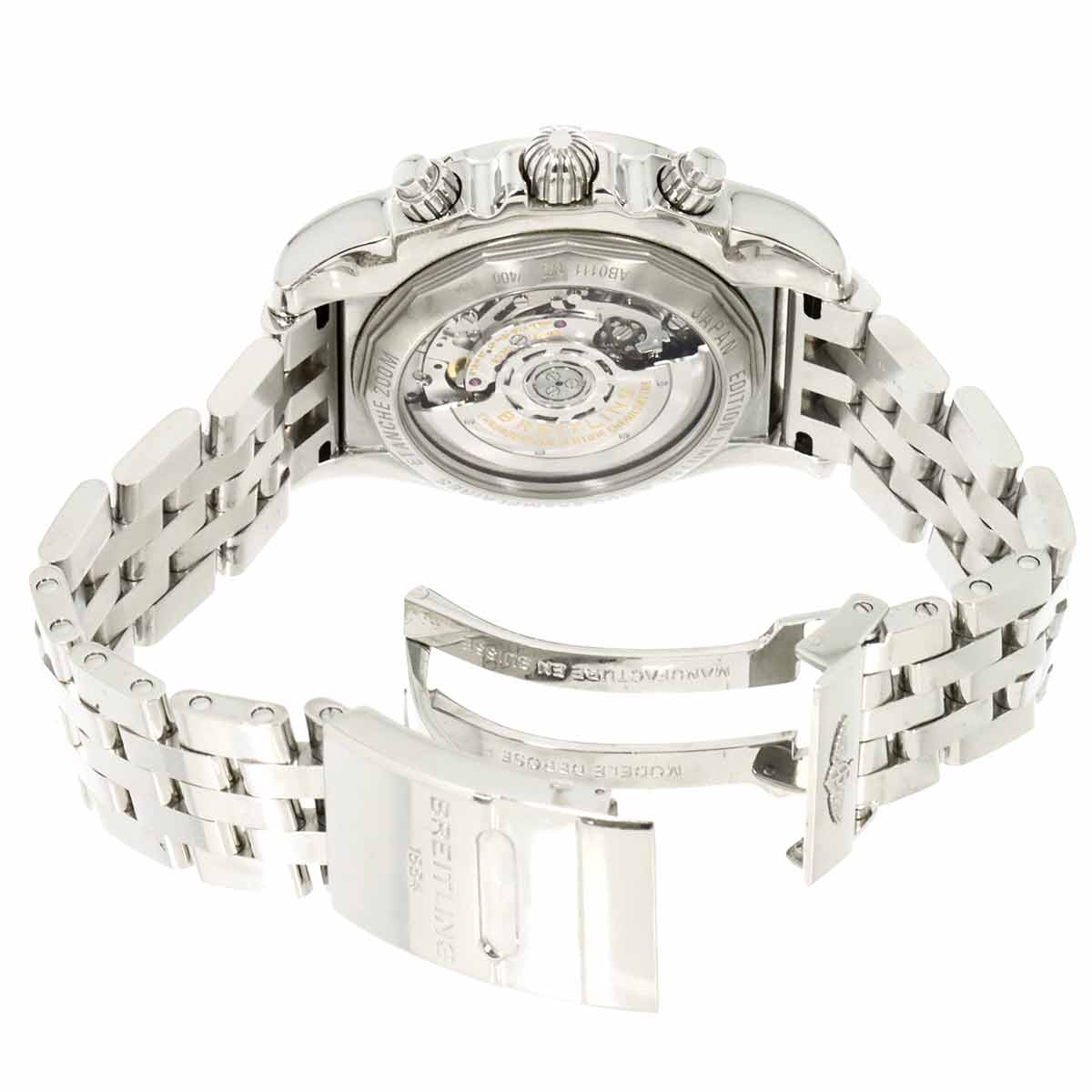 Chronomat 44 AB0111 Japan Limited 400 Date Black Shell Dial