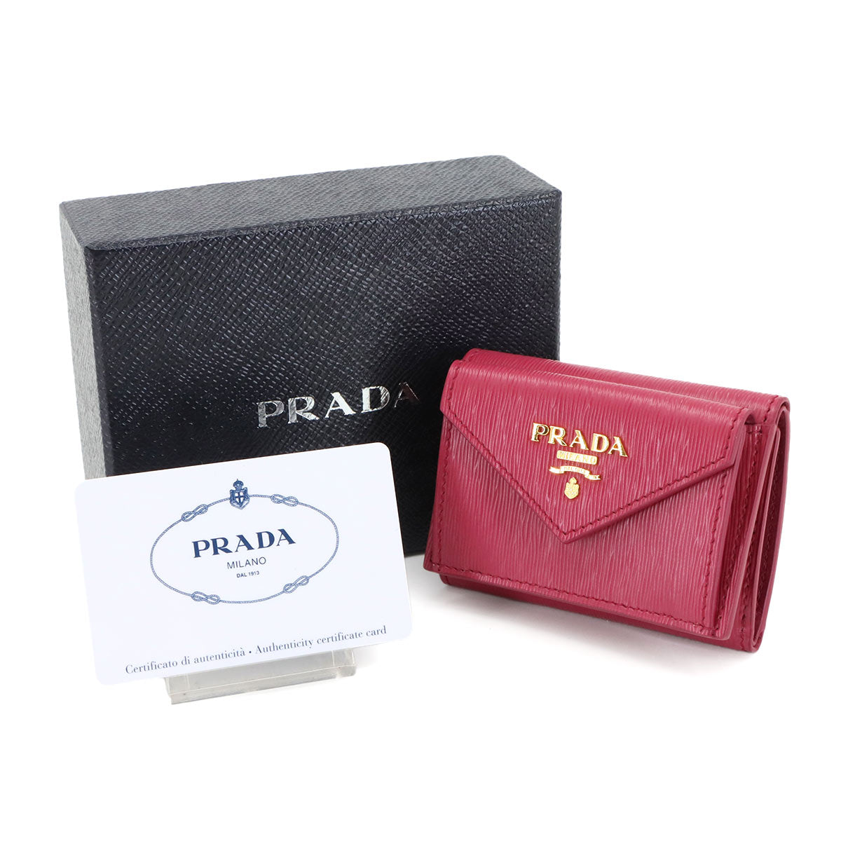 Compact Wallet Leather Ibisco Pink 1MH021 Purse