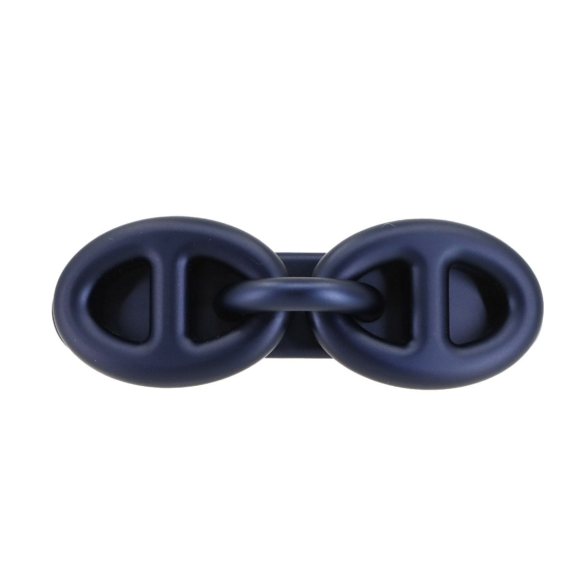 Tri Maillon GM Barrette Aluminum Navy Hair Accessory