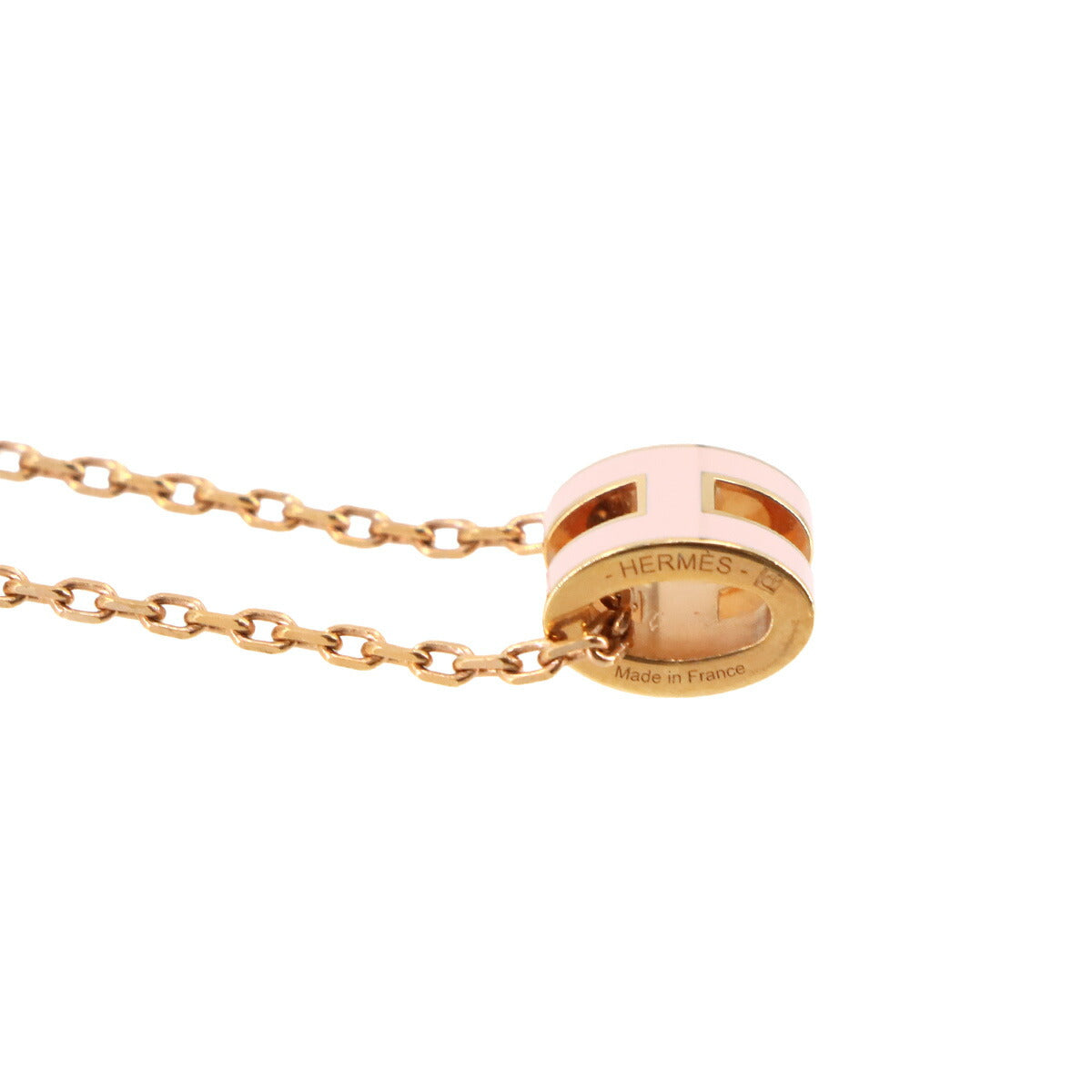 Mini Pop H Chain Necklace Rose dragee Pink gold Accessory
