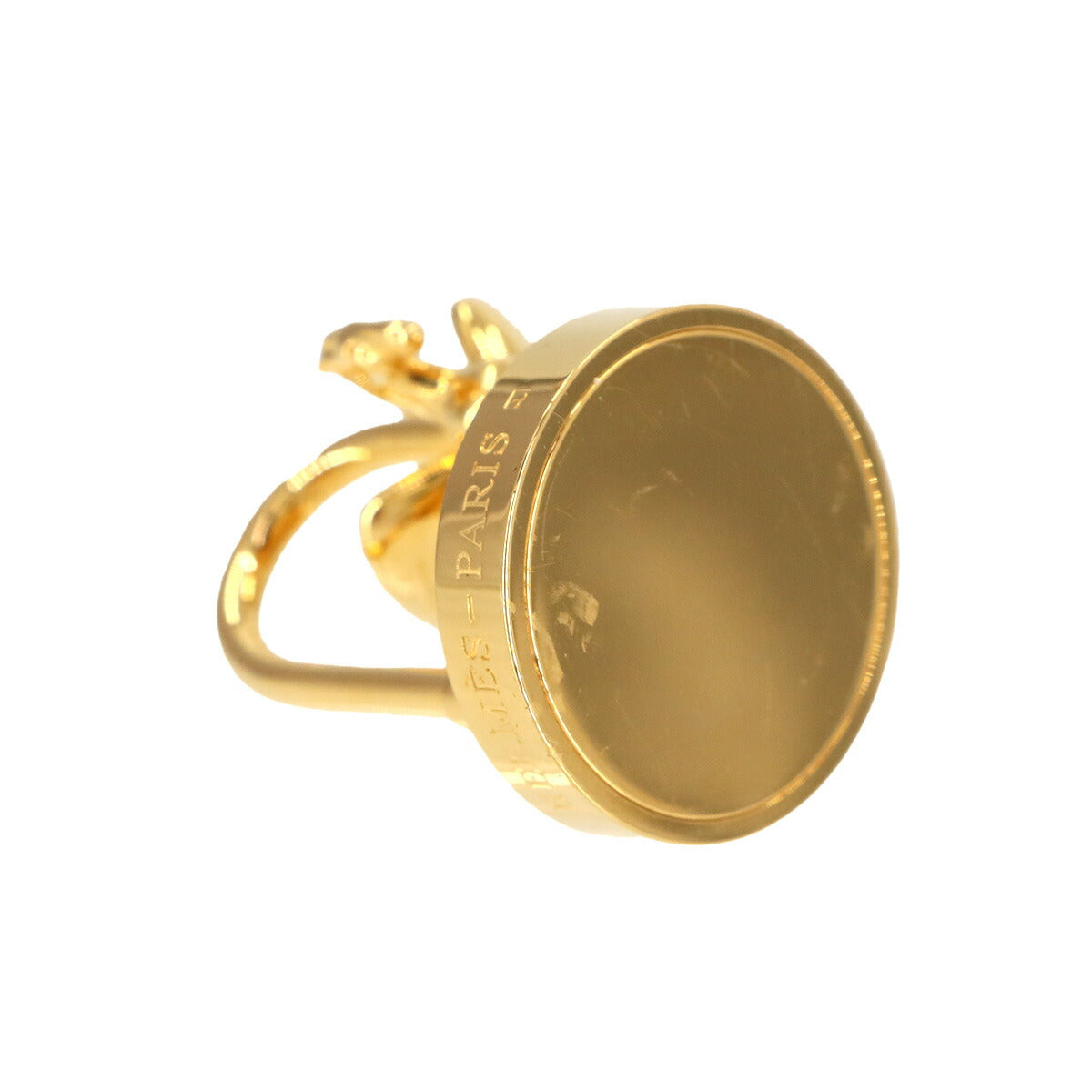HERMES Cadena Charm Annee De La Danse Gold Pegasus Accessory