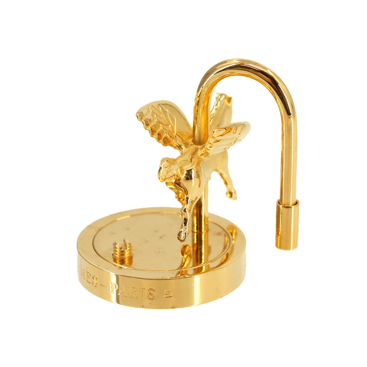 HERMES Cadena Charm Annee De La Danse Gold Pegasus Accessory