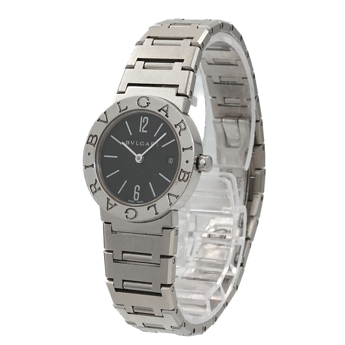 BVLGARIBVLGARI BB26SS Quartz Black Dial Ladies Watch