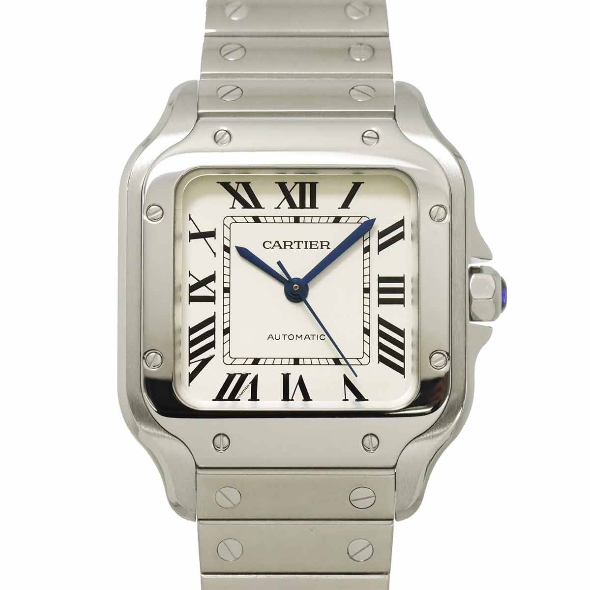 Santos De Cartier WSSA0010 Automatic Silver Dial Mens Watch
