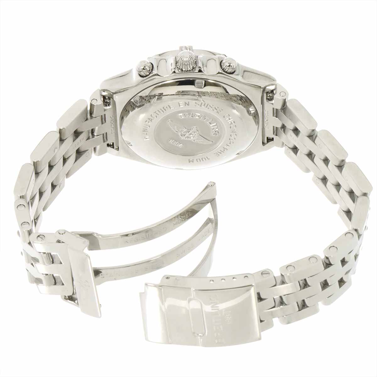 Chronomat A13050.1 Chronograph Date White Shell Dial Mens