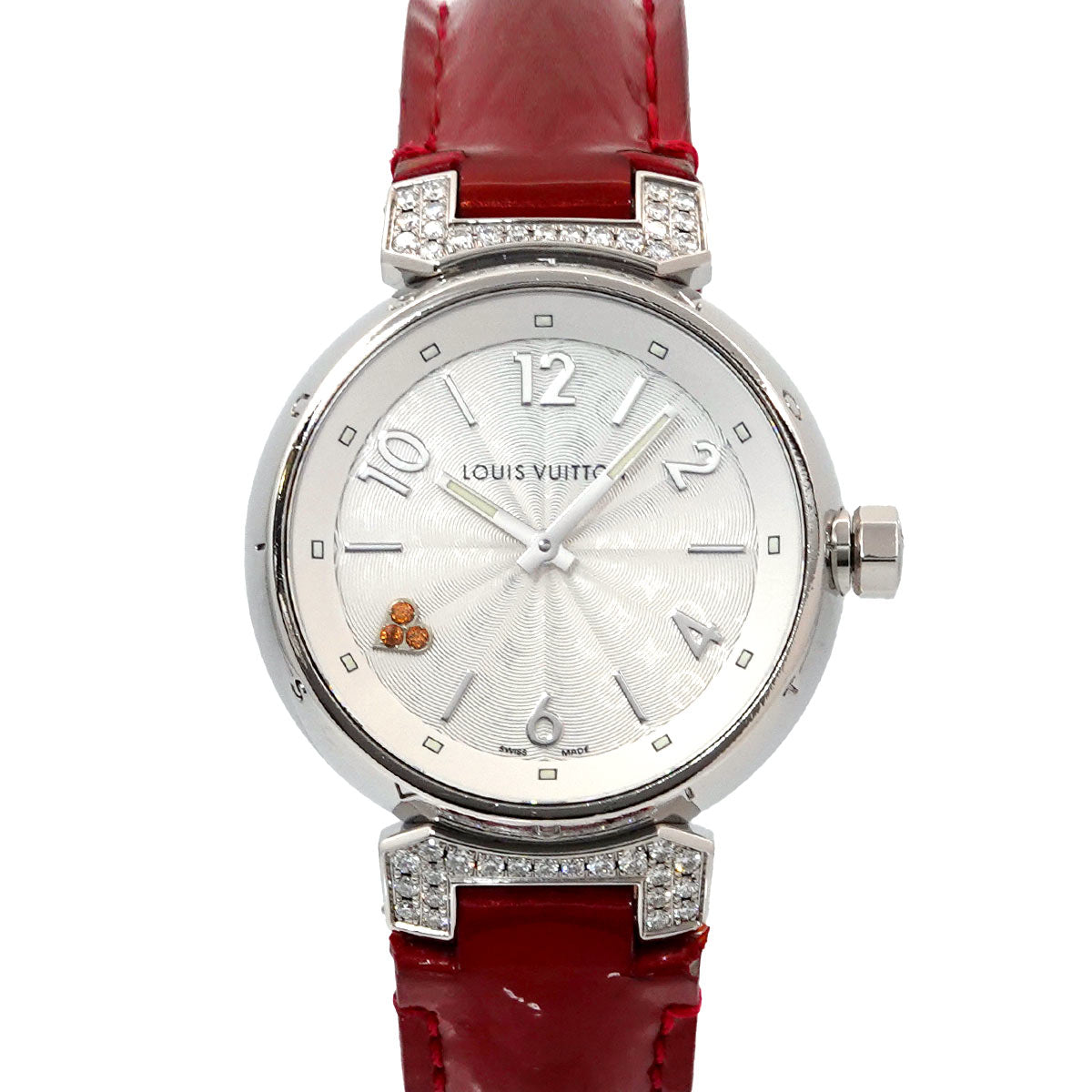 Tambour Q131R Diamond Silver Dial Quartz Ladies Watch