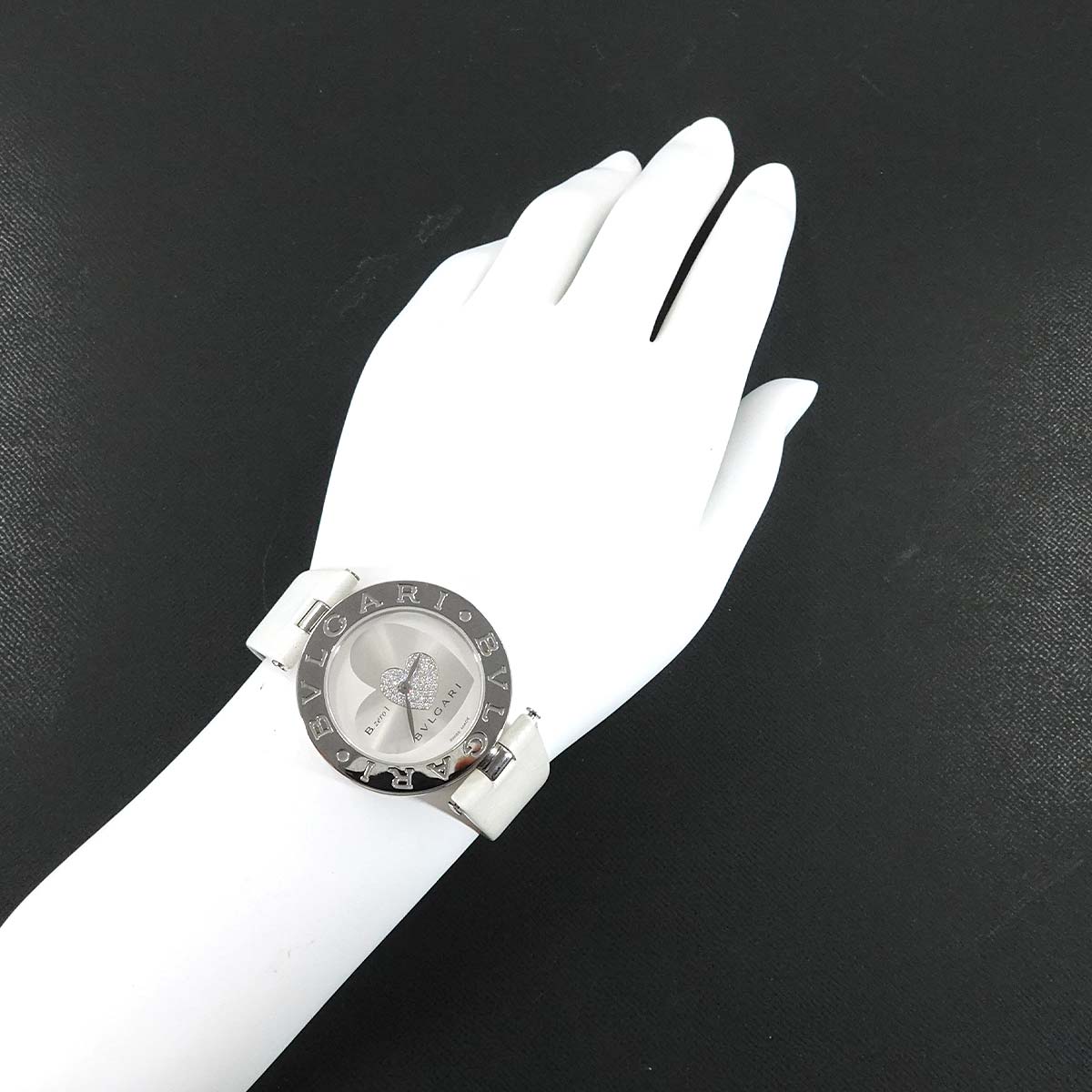 B-zero1 Double Heart BZ35S Diamond Silver Dial Quartz