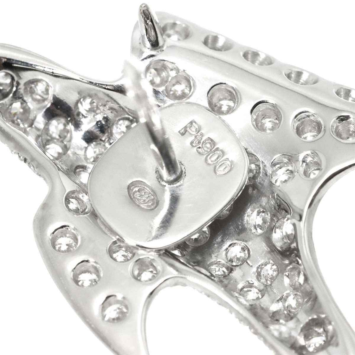 Diamond 1.00ct Brooch Pt