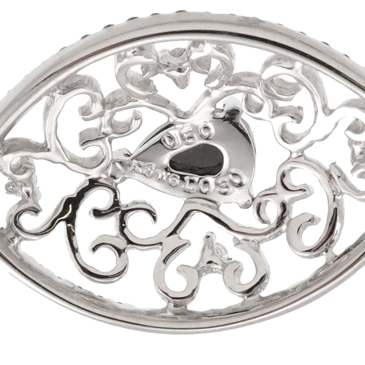 Diamond 0.30ct/0.50ct Pendant Top 18K K18 WG White Gold 750