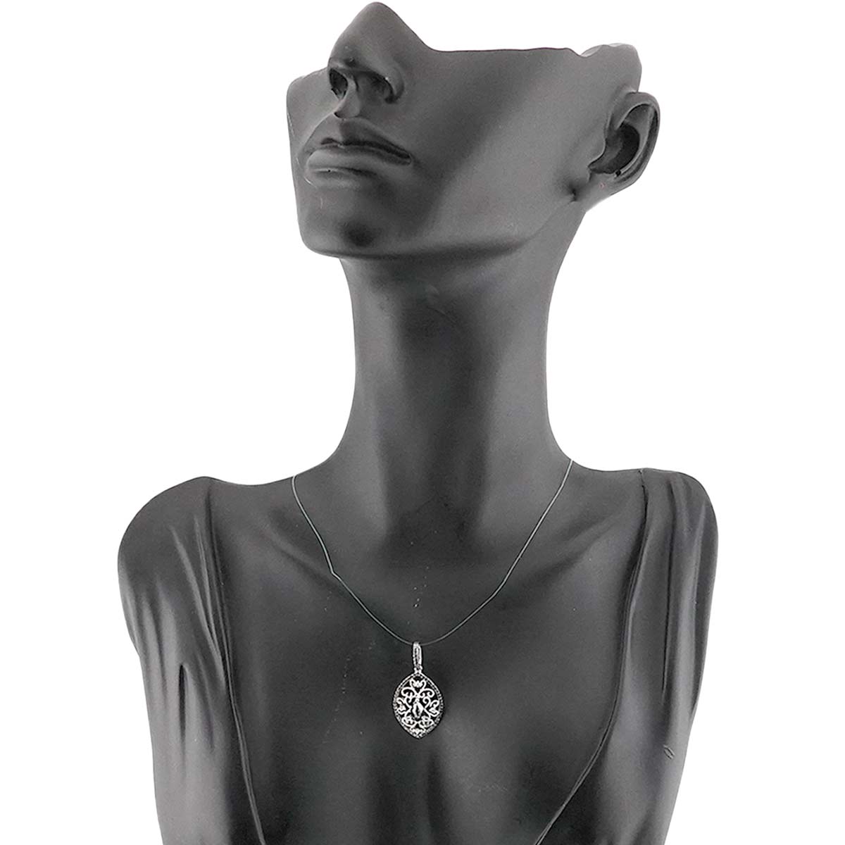 Diamond 0.30ct/0.50ct Pendant Top 18K K18 WG White Gold 750