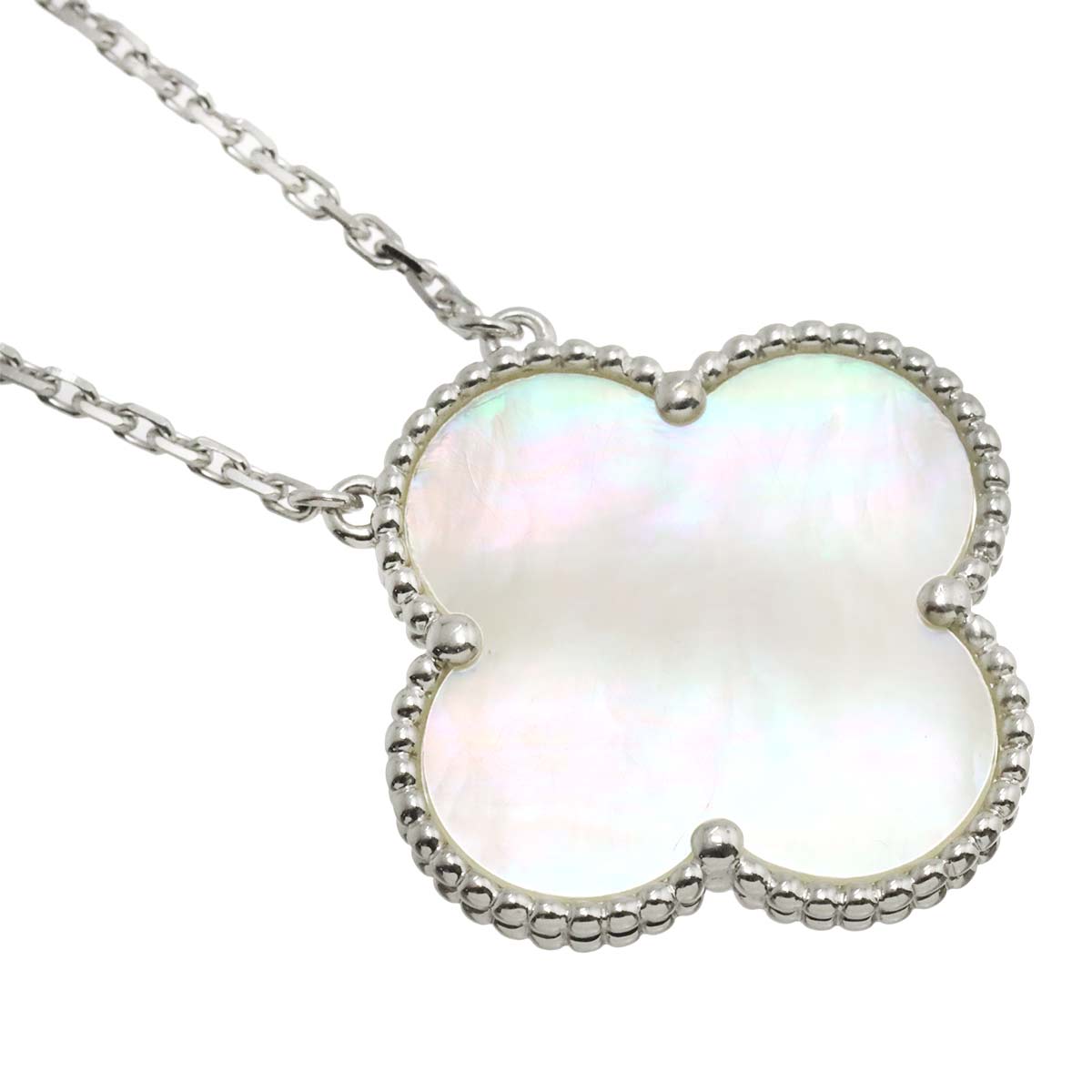 Magic Alhambra MOP Necklace 18K WG 750