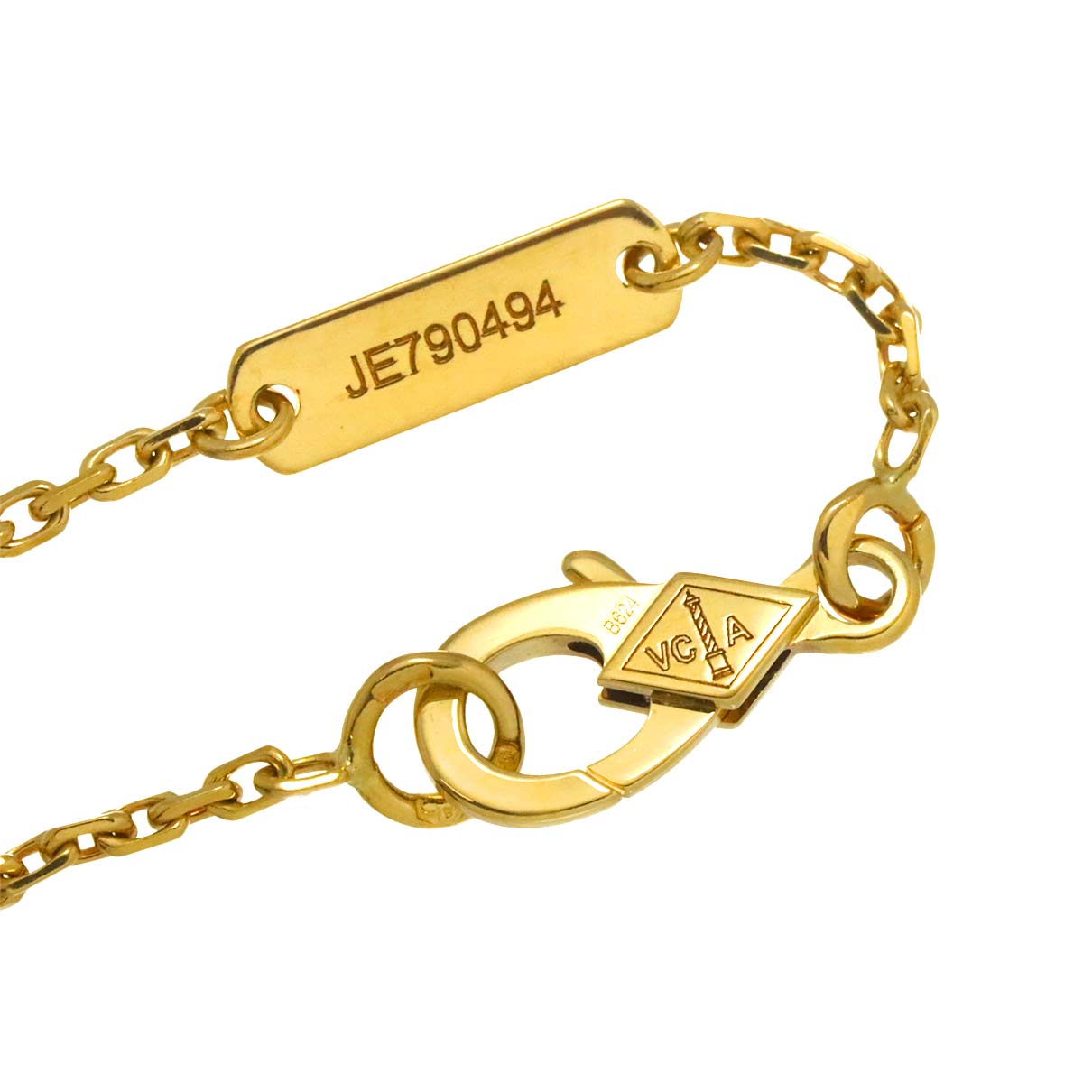 Lucky Alhambra Papillon MOP Necklace 18K YG 750