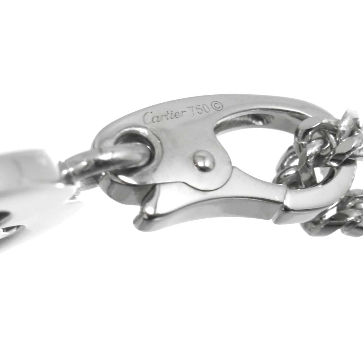 2C Diamond Heart Necklace 18K White Gold 750