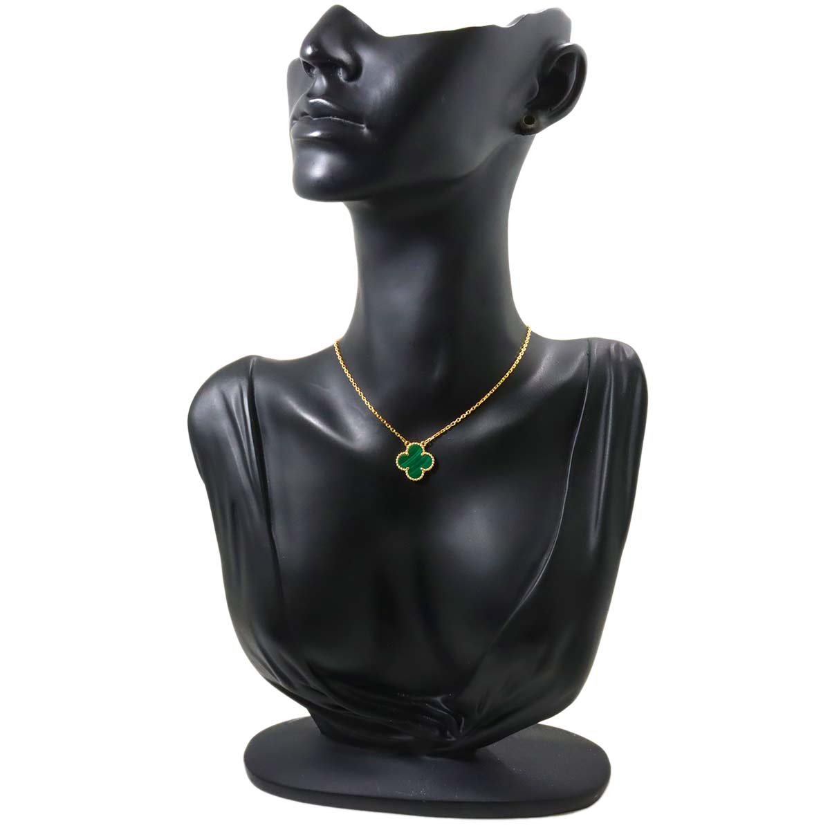 Vintage Alhambra Malachite Necklace 18K YG 750