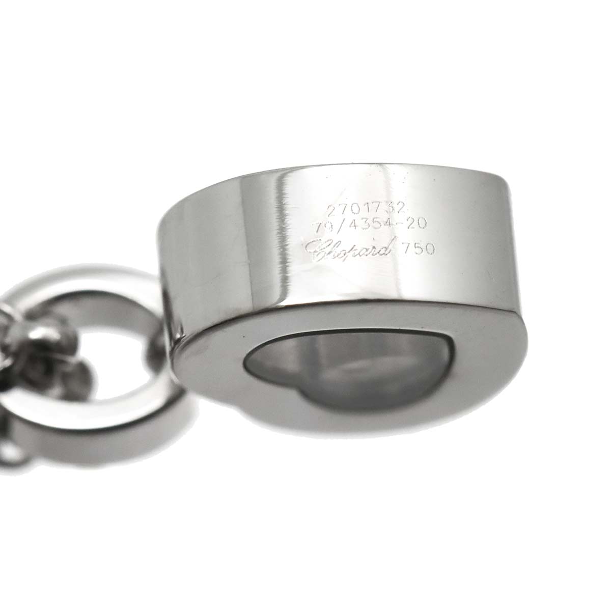 Happy Diamond Heart PinkDiamond Necklace 18K WG 750