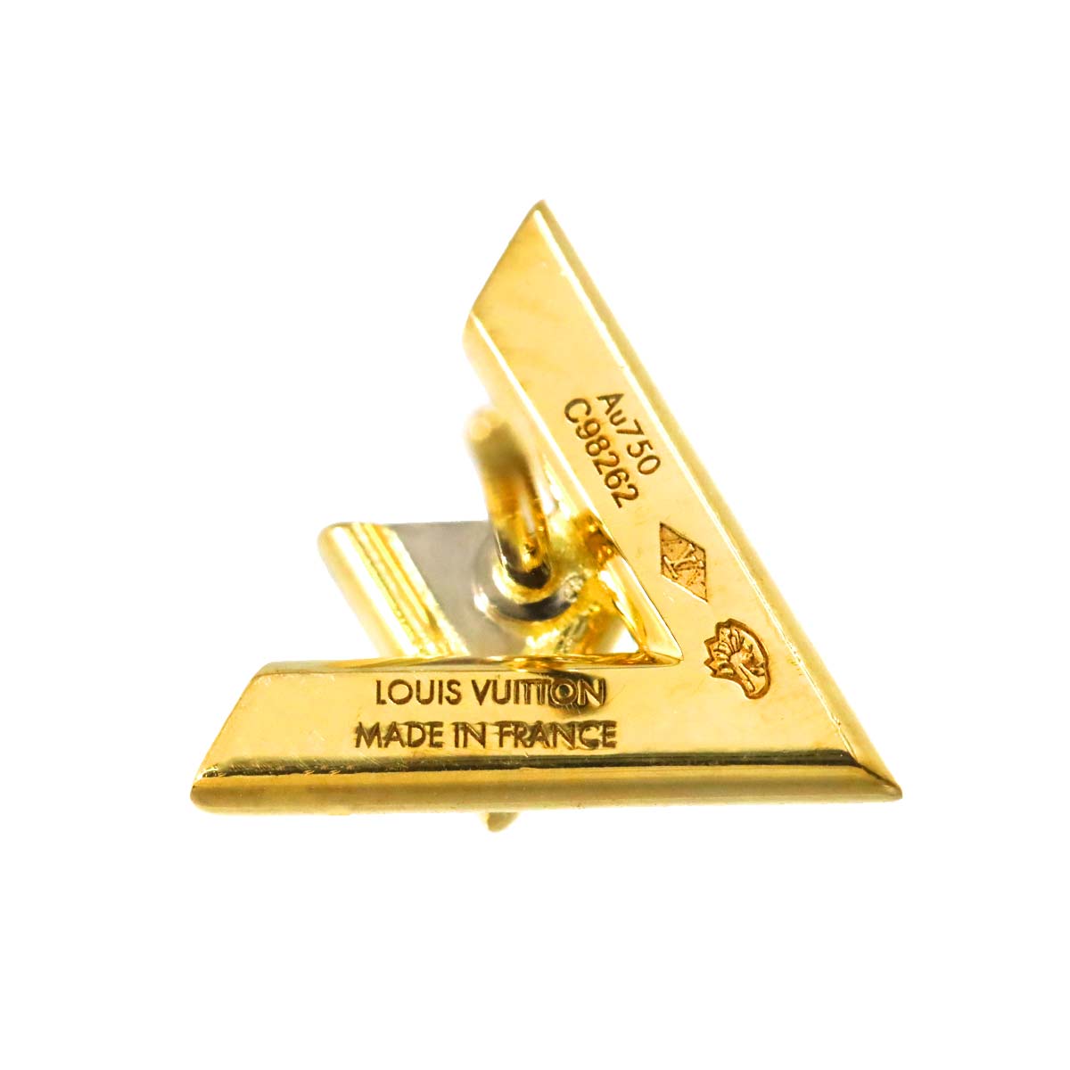 VOLTONE Diamond Earring Pierced 18K YG 750 One Piece only