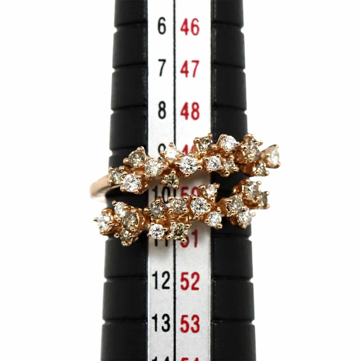 Mimosa Diamond Ring 18K Pink Gold 750 size5.25(US)