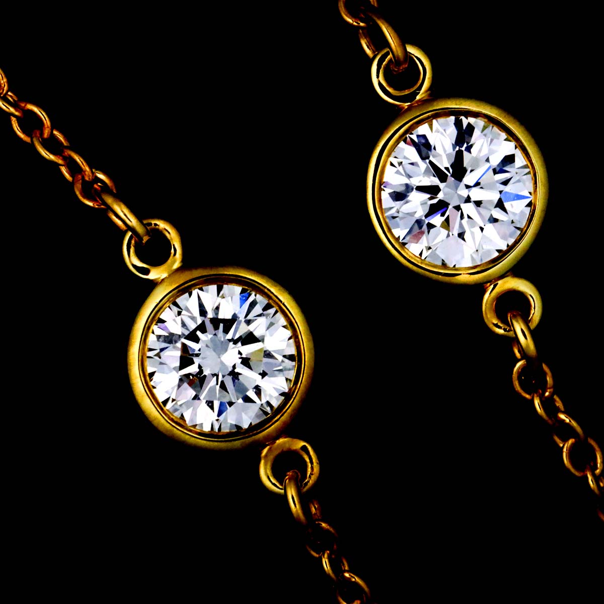 By The Yard Diamond 7P Bracelet 18K Yellow Gold 750