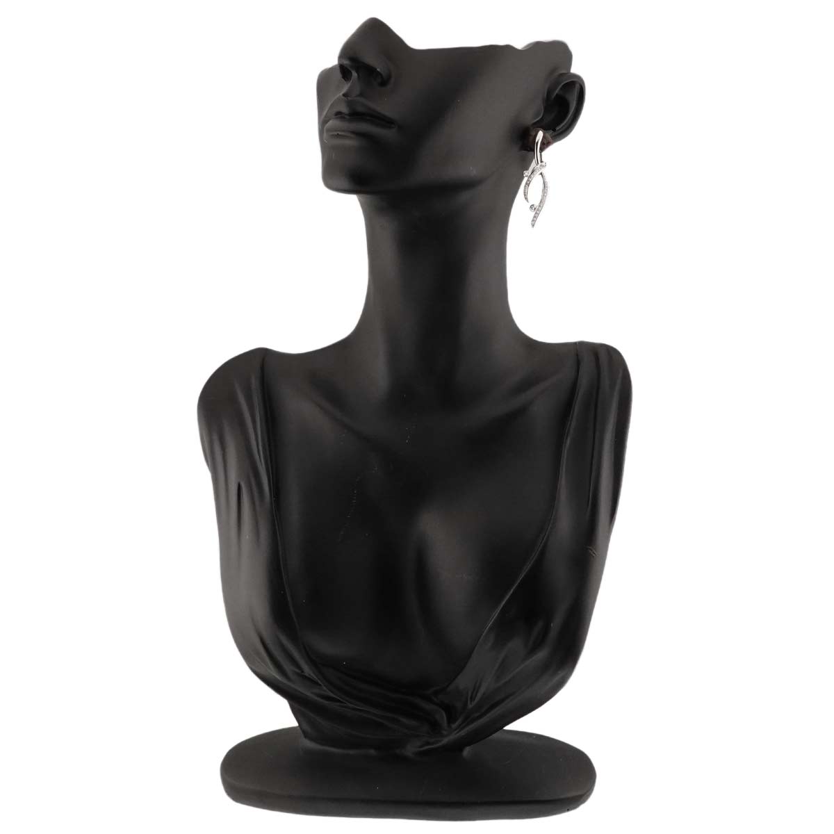 Diamond 0.46ct Earrings Clip on 18K 14K WG 750 585