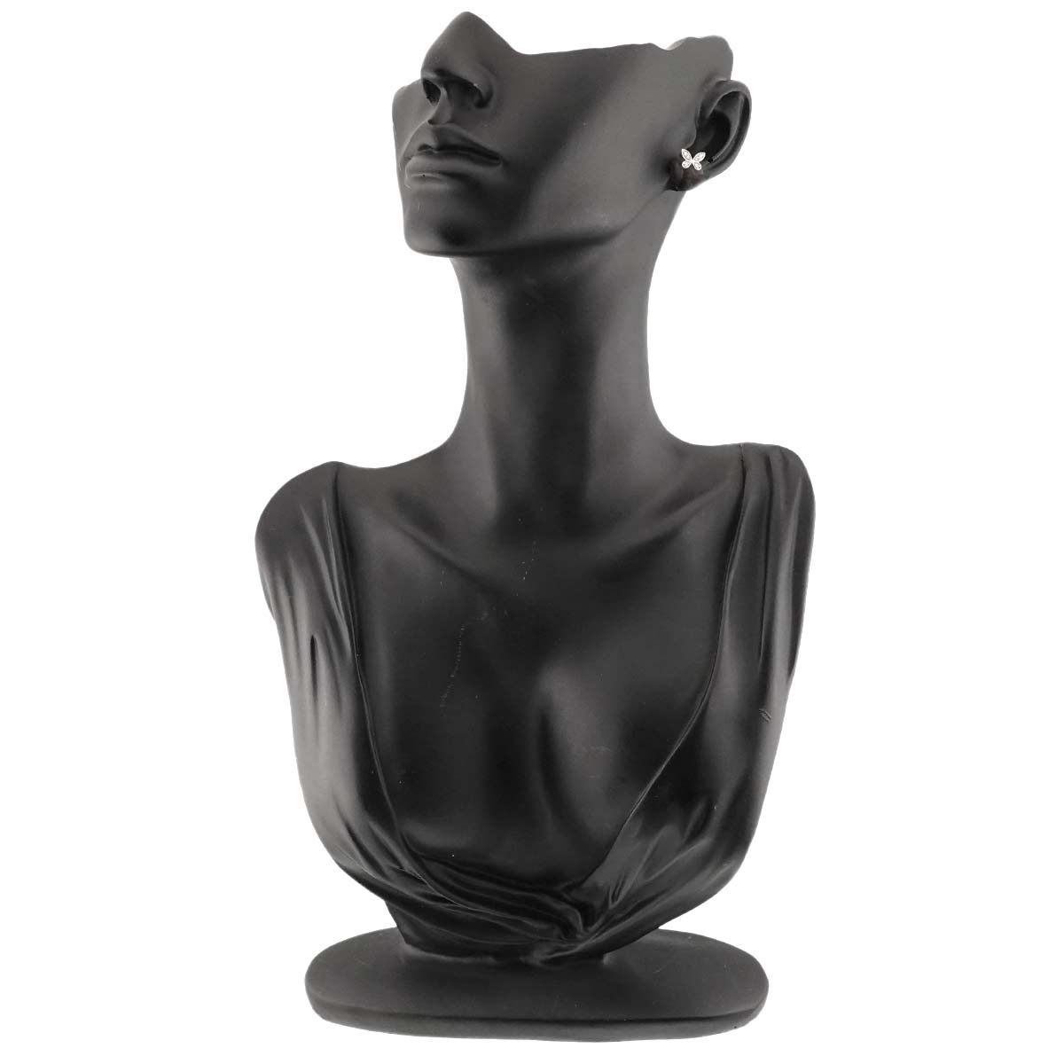 Pave butterfly Diamond Earrings Pierced 18K WG 750