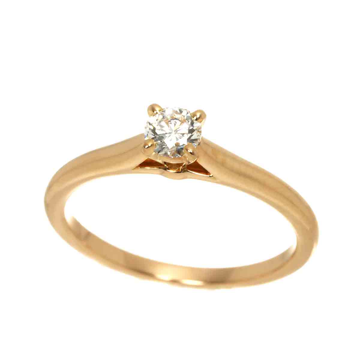 Diamond 0.24ct Ring 18K PG 750 size52 6(US)