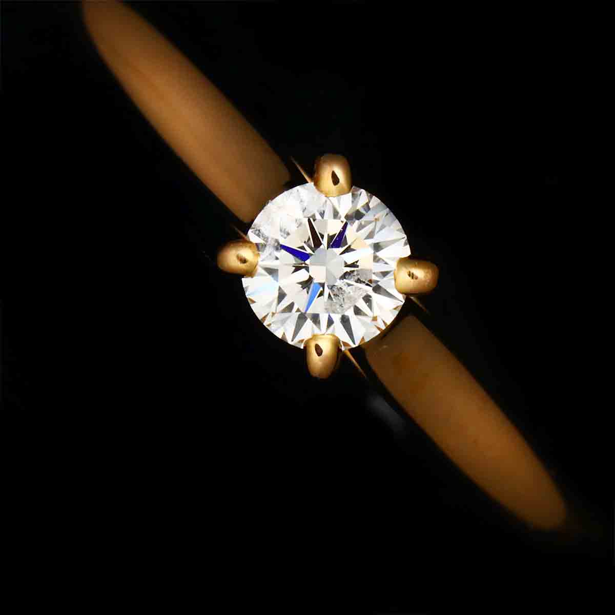 Diamond 0.24ct Ring 18K PG 750 size52 6(US)