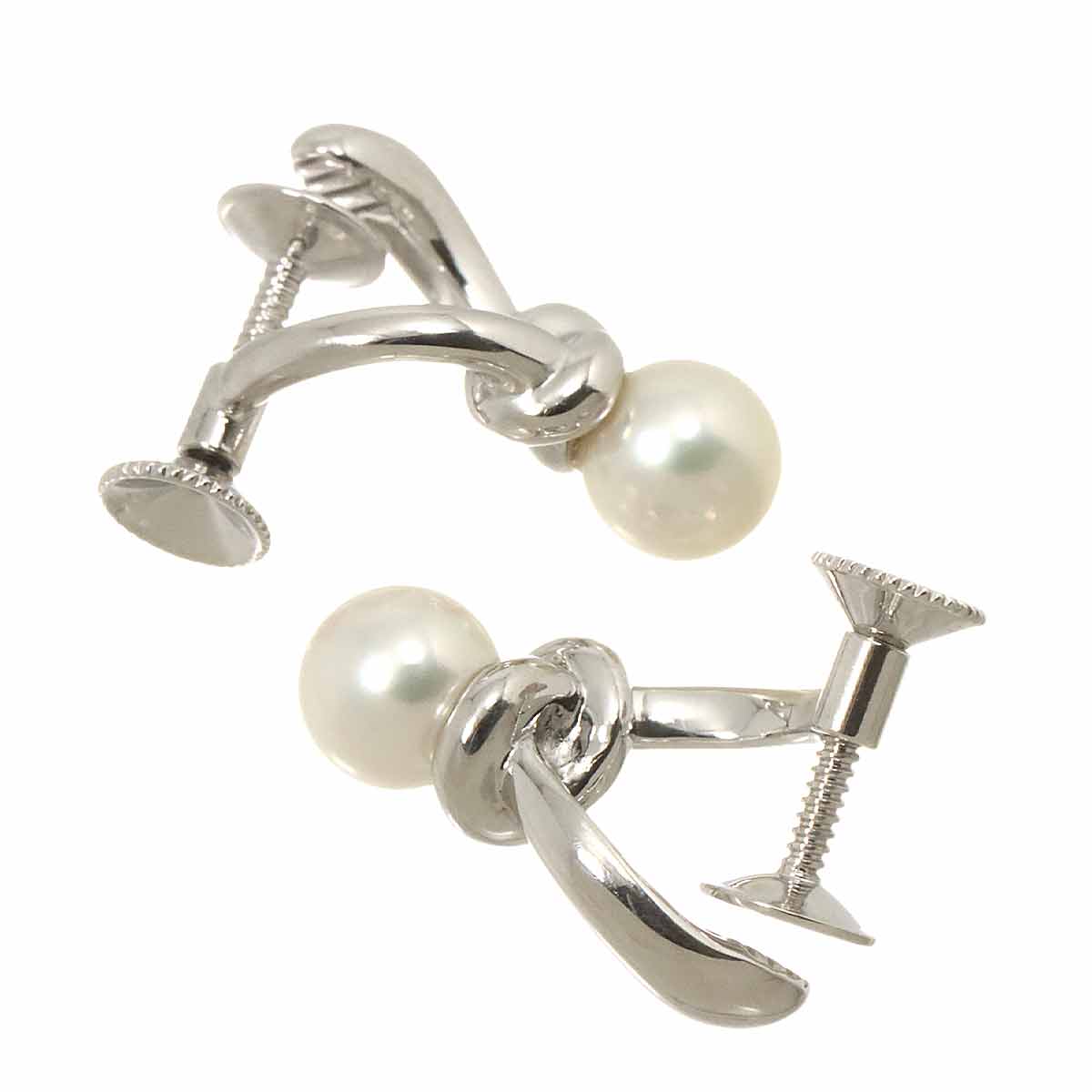 Akoya Pearl 5.5mm Earrings 18K WG 750