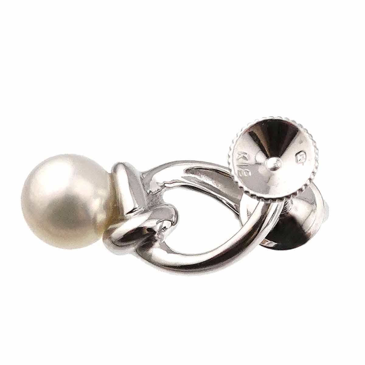Akoya Pearl 5.5mm Earrings 18K WG 750