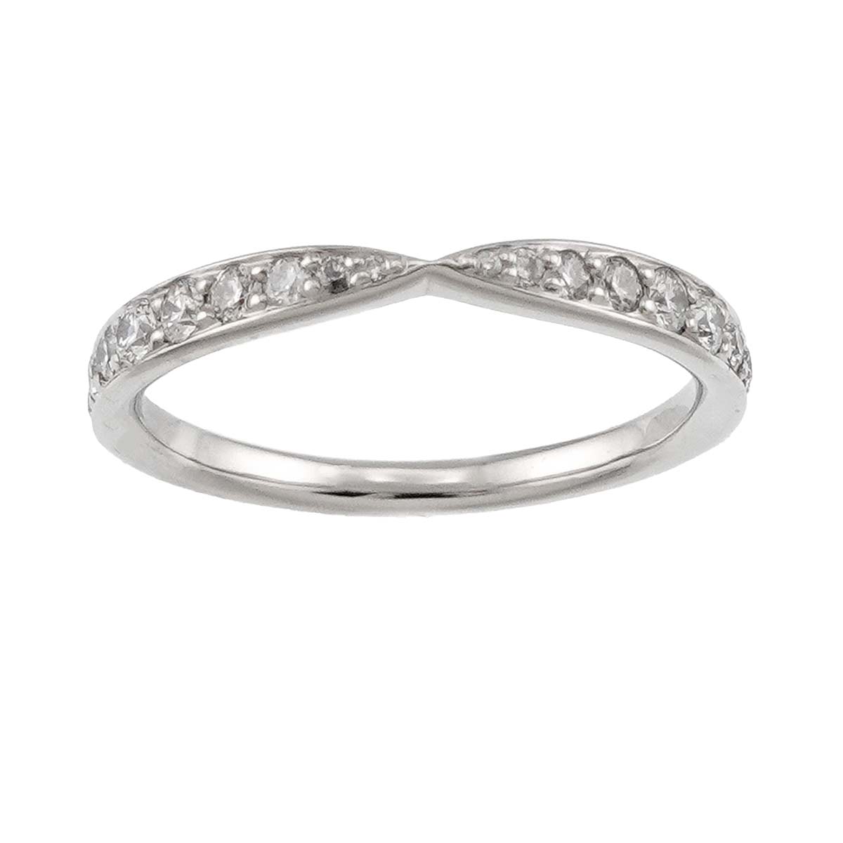 Harmony Band Ring Diamond Pt Platinum size4.75-5(US)