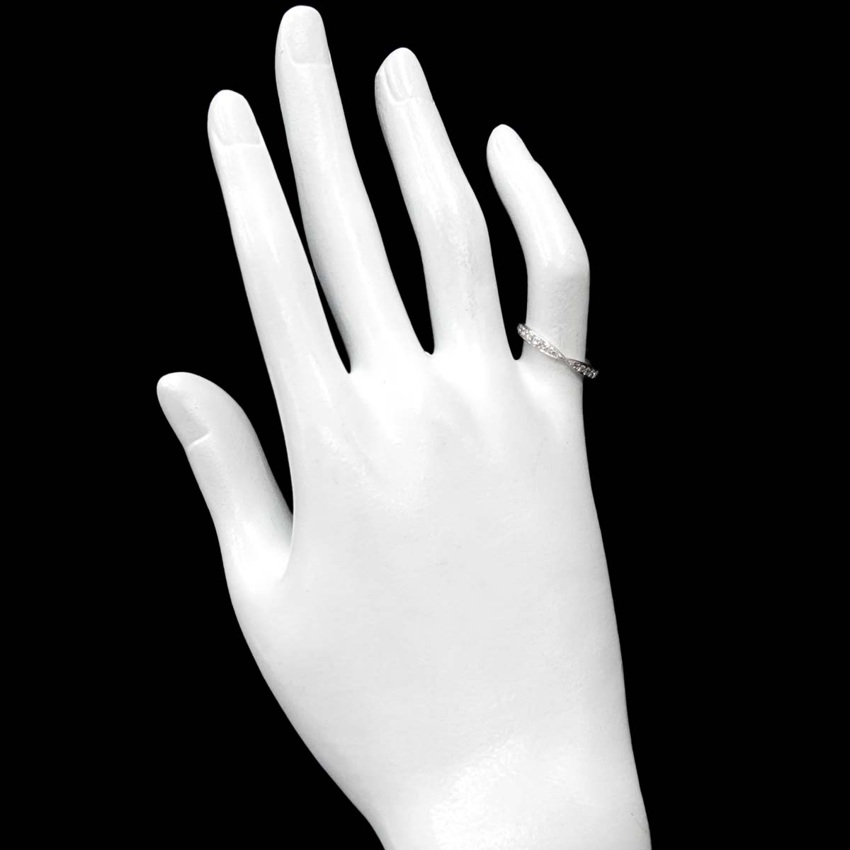 Harmony Band Ring Diamond Pt Platinum size4.75-5(US)