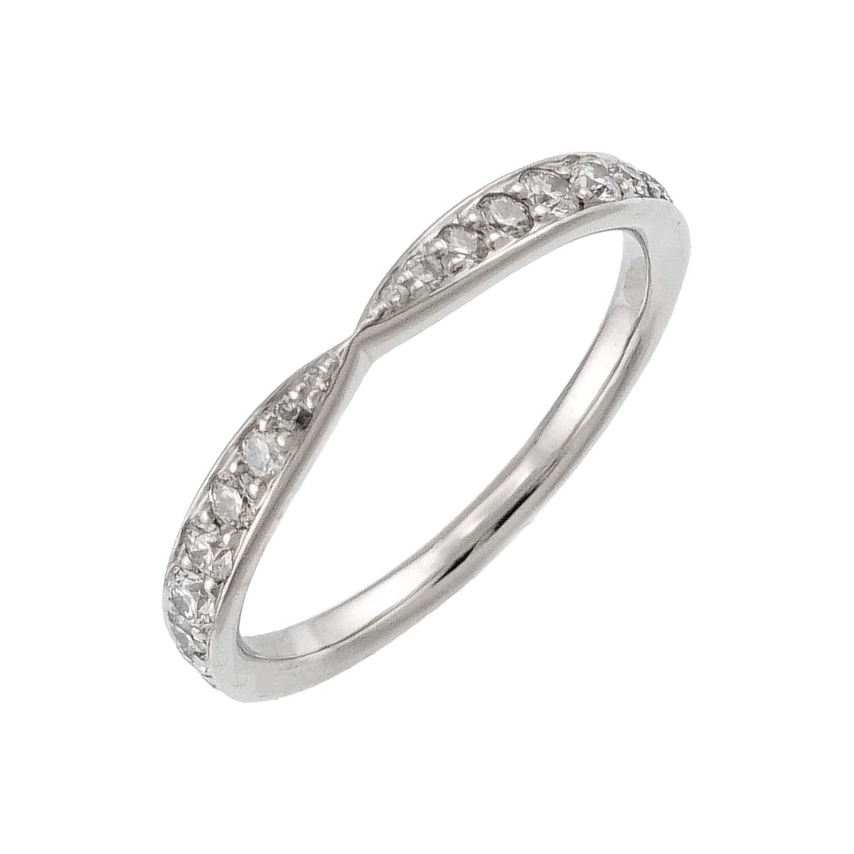 Harmony Band Ring Diamond Pt Platinum size4.75-5(US)