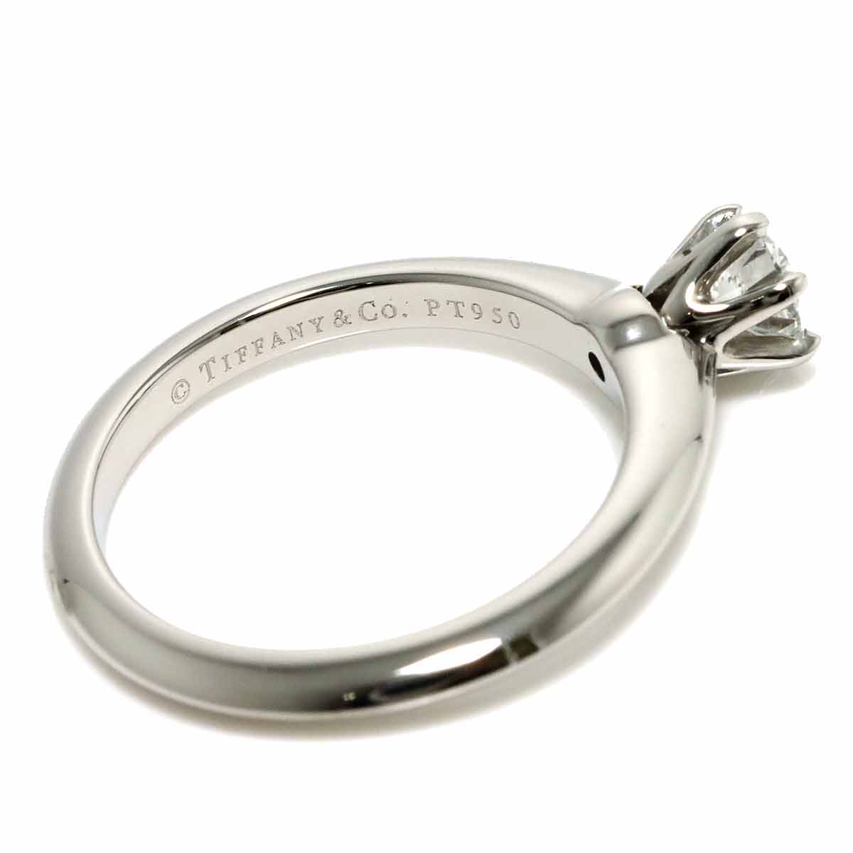 Diamond 0.31ct D/VS1/3EX Ring Pt 4.75-5(US)