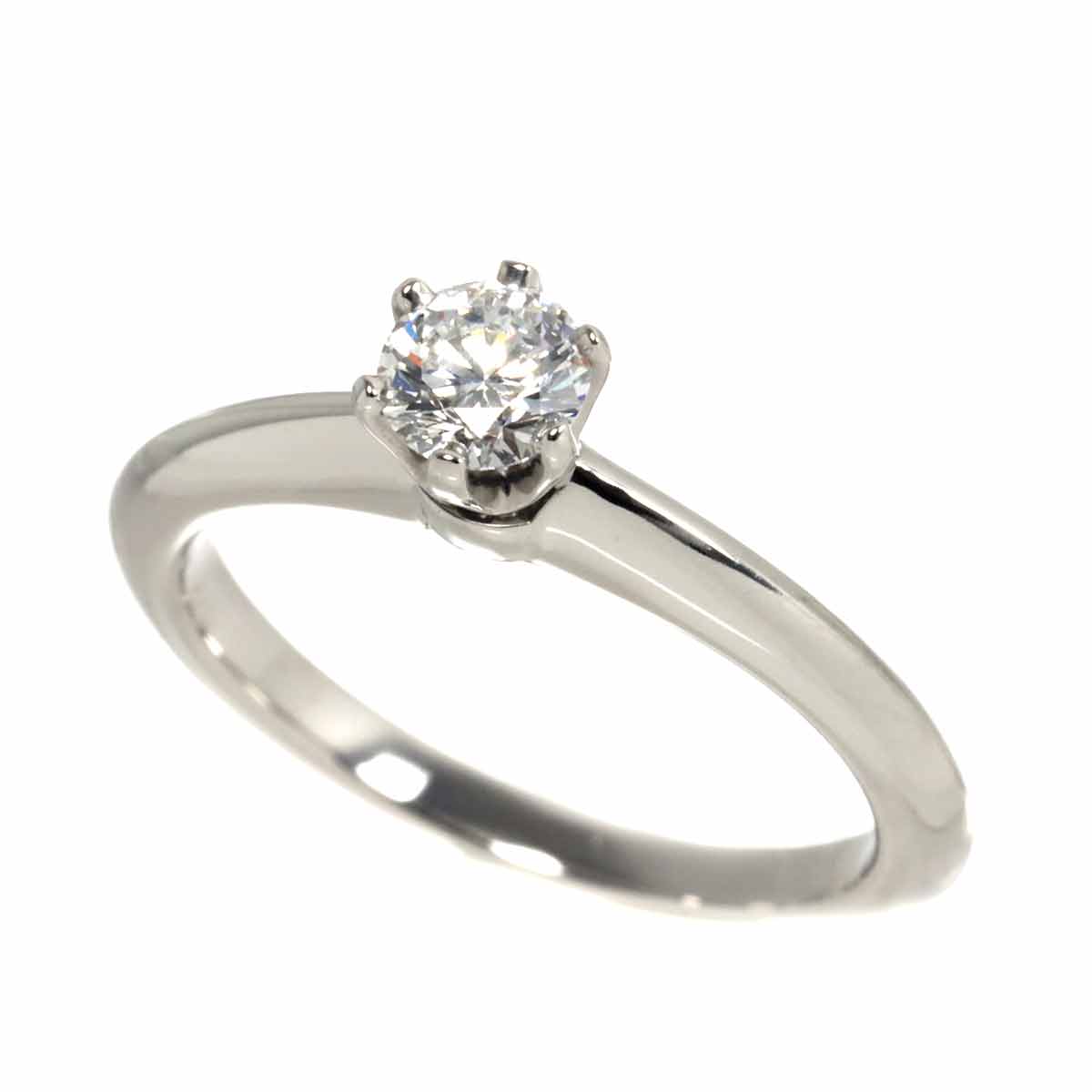 Diamond 0.31ct D/VS1/3EX Ring Pt 4.75-5(US)