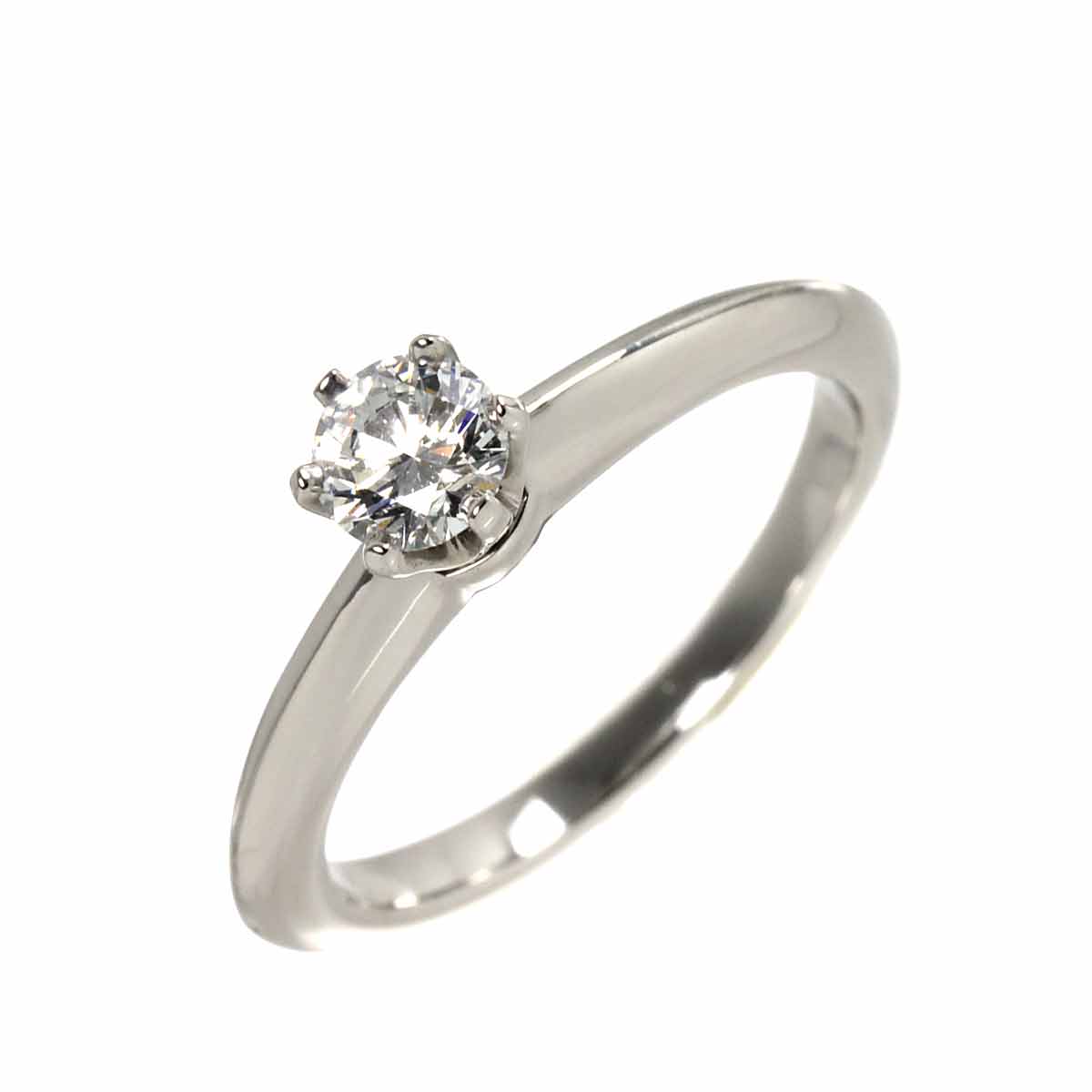 Diamond 0.31ct D/VS1/3EX Ring Pt 4.75-5(US)