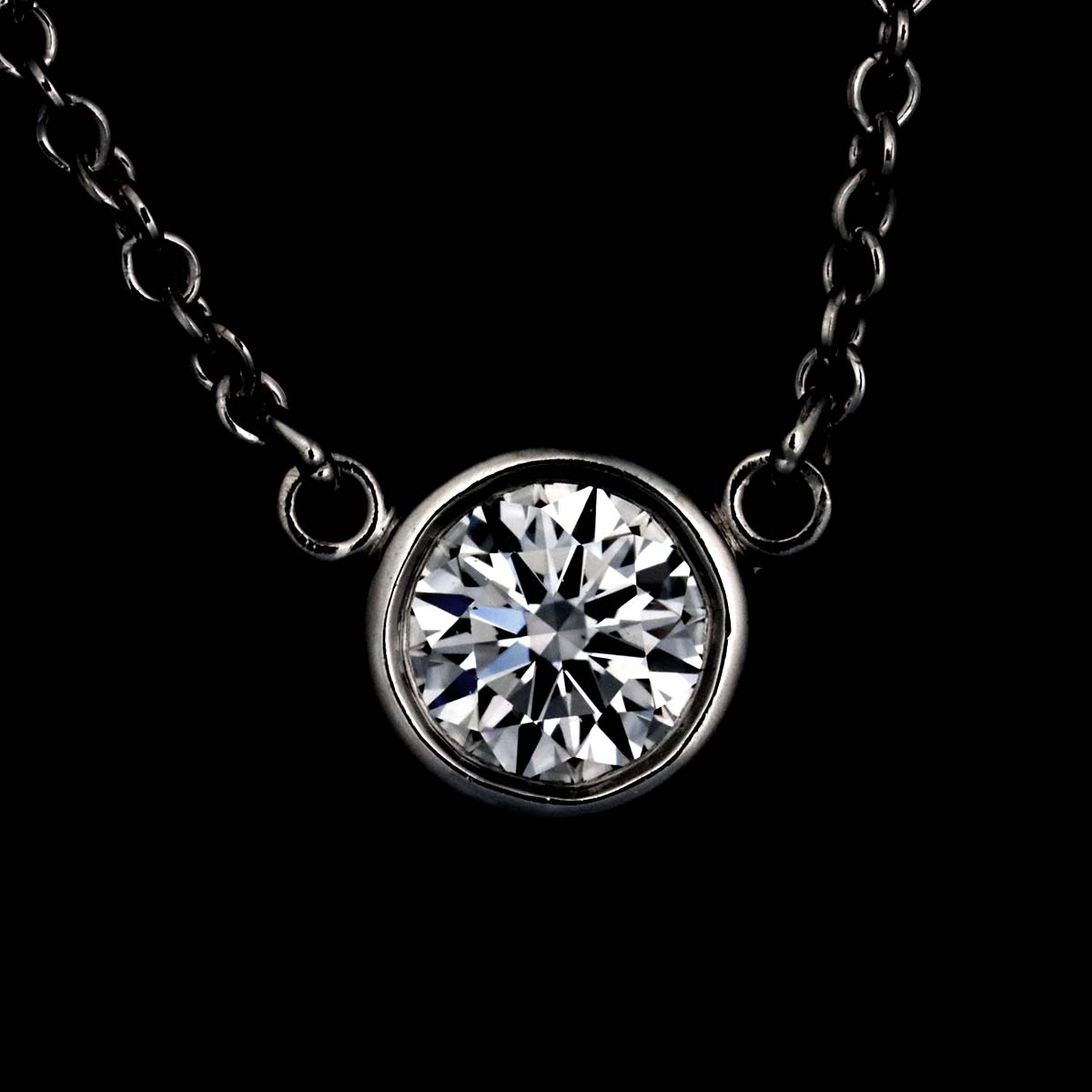 By The Yard Diamond 0.27ct F/VS1/3EX Necklace Platinum